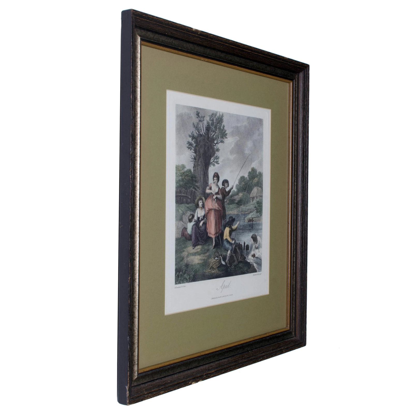 Francesco Bartolozzi "April" Handcolored Engraving - 3
