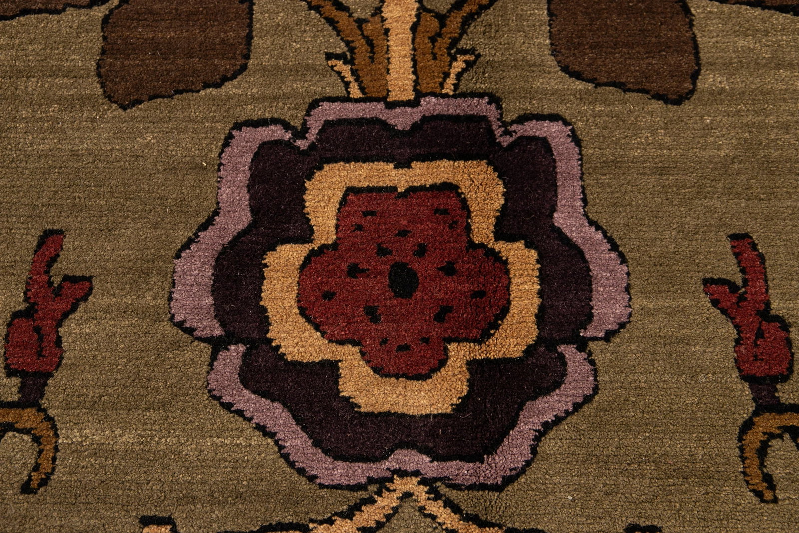 21st Century Modern Arts & Crafts Tibetan Wool Rug - 10