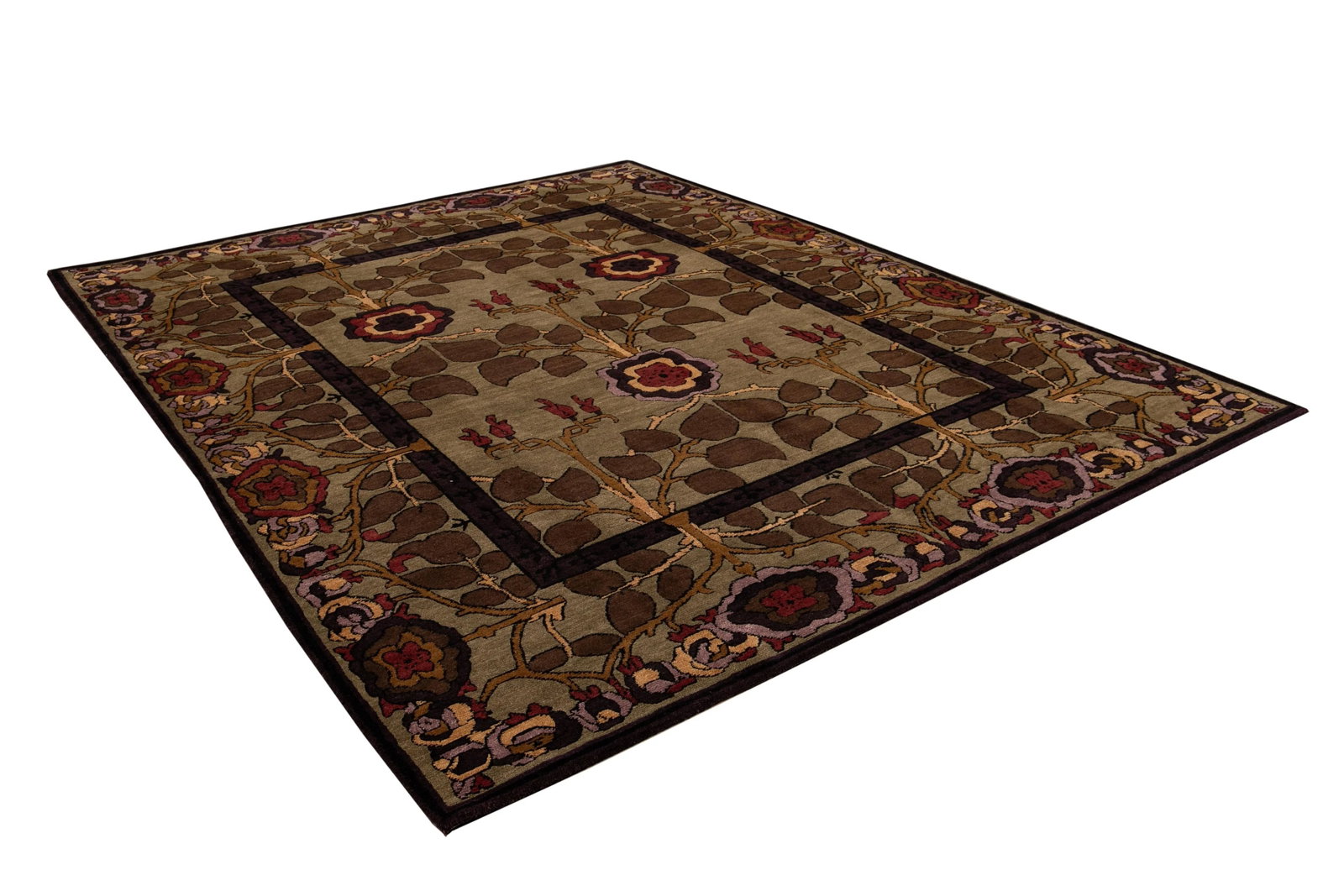 21st Century Modern Arts & Crafts Tibetan Wool Rug - 12