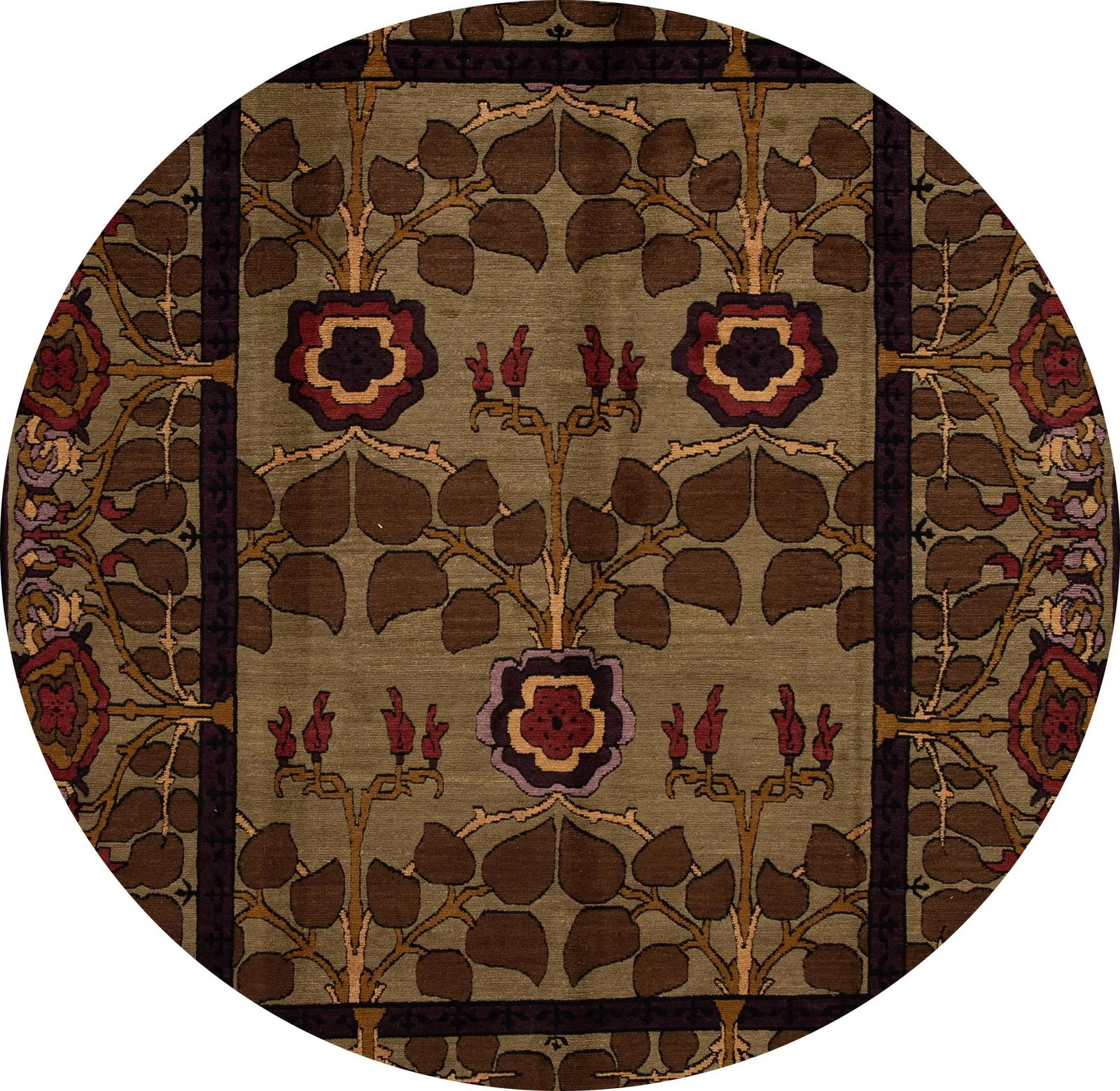 21st Century Modern Arts & Crafts Tibetan Wool Rug - 2
