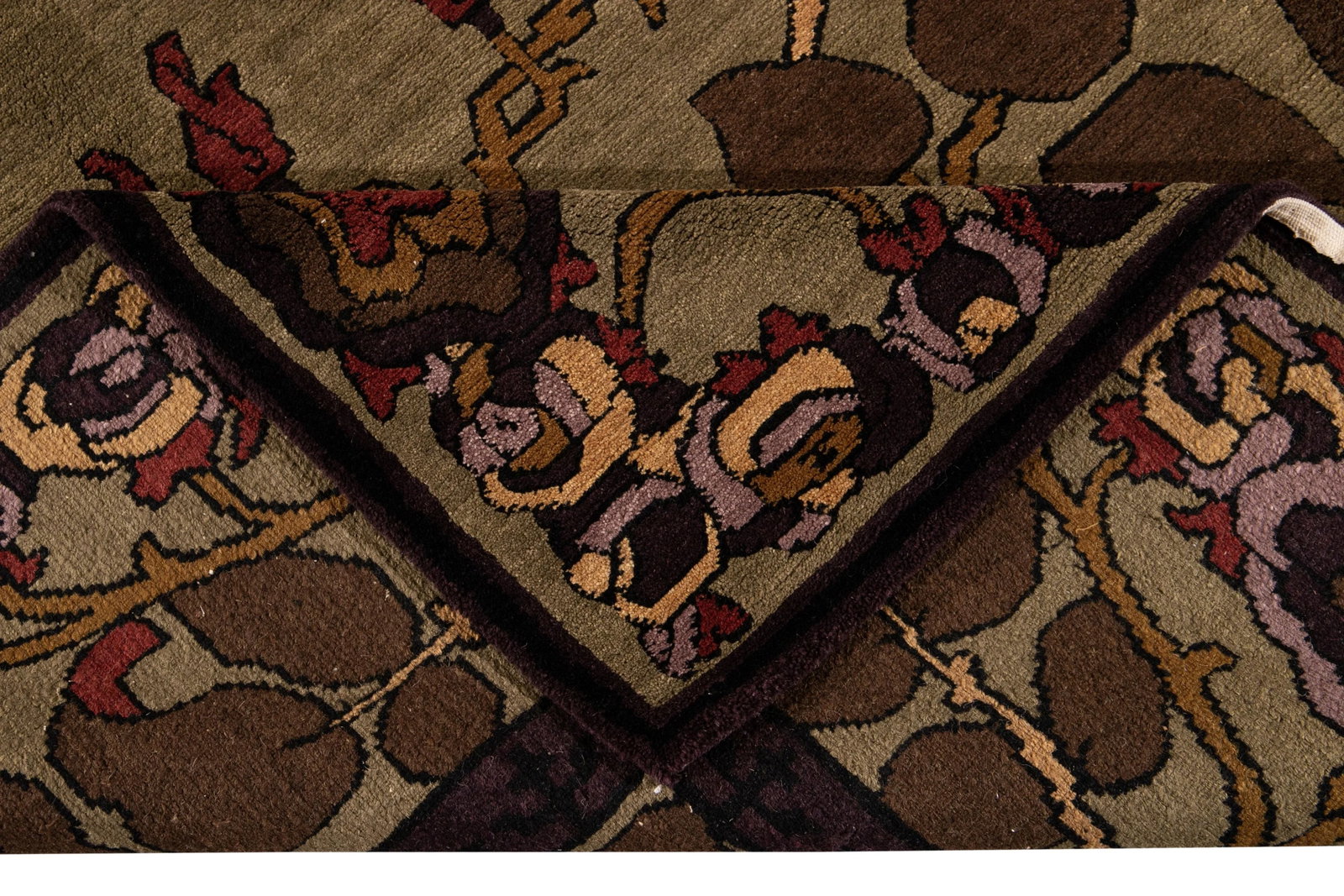 21st Century Modern Arts & Crafts Tibetan Wool Rug - 3
