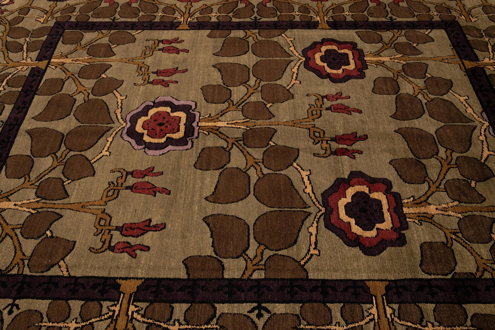 21st Century Modern Arts & Crafts Tibetan Wool Rug - 7