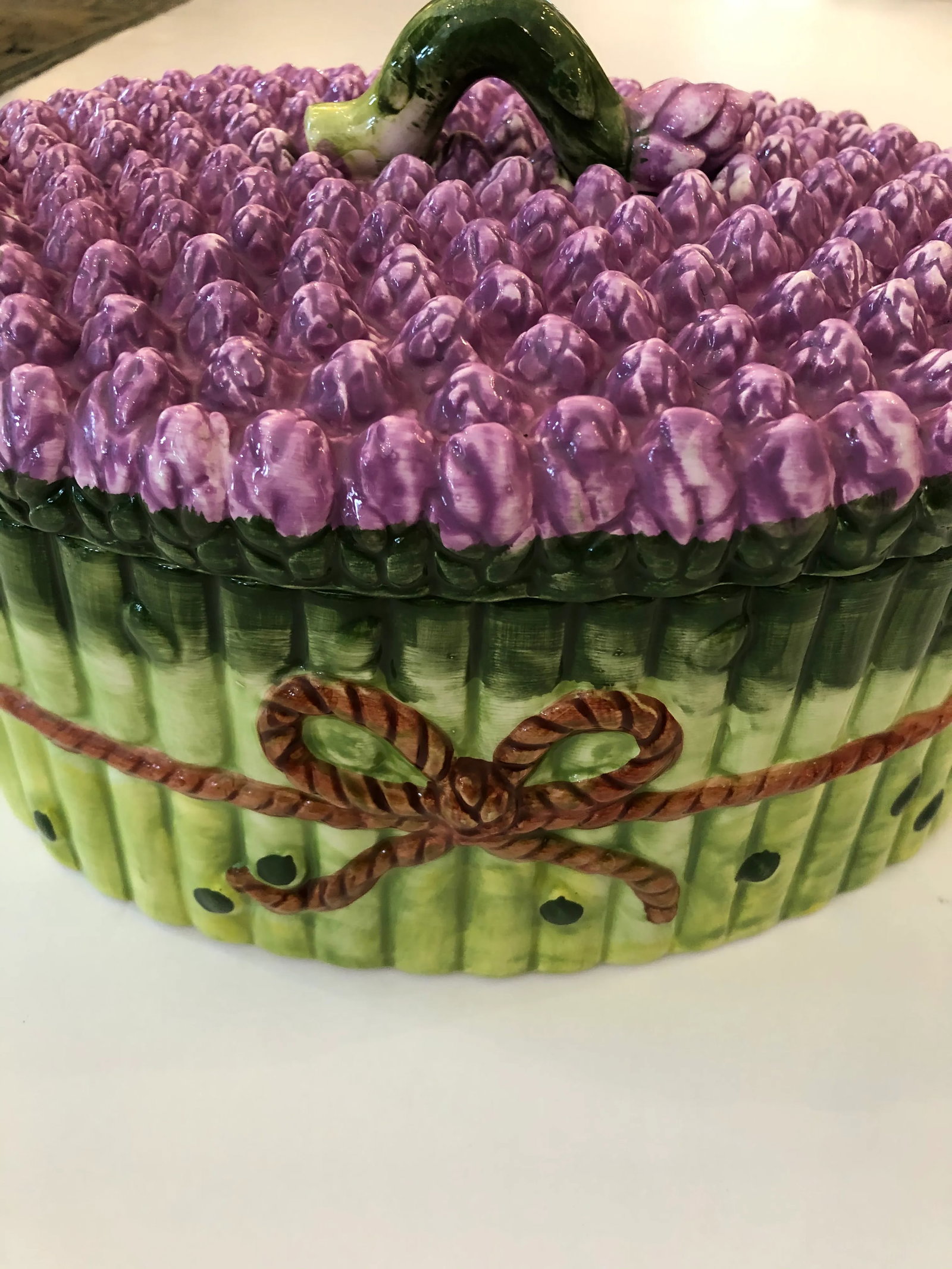 Majolica Soup Tureen and Asparagus Dish - 3