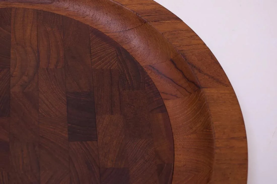 Set of Three Staved Teak Cutting Boards / Trays by Jens Quistgaard for Dansk - 10