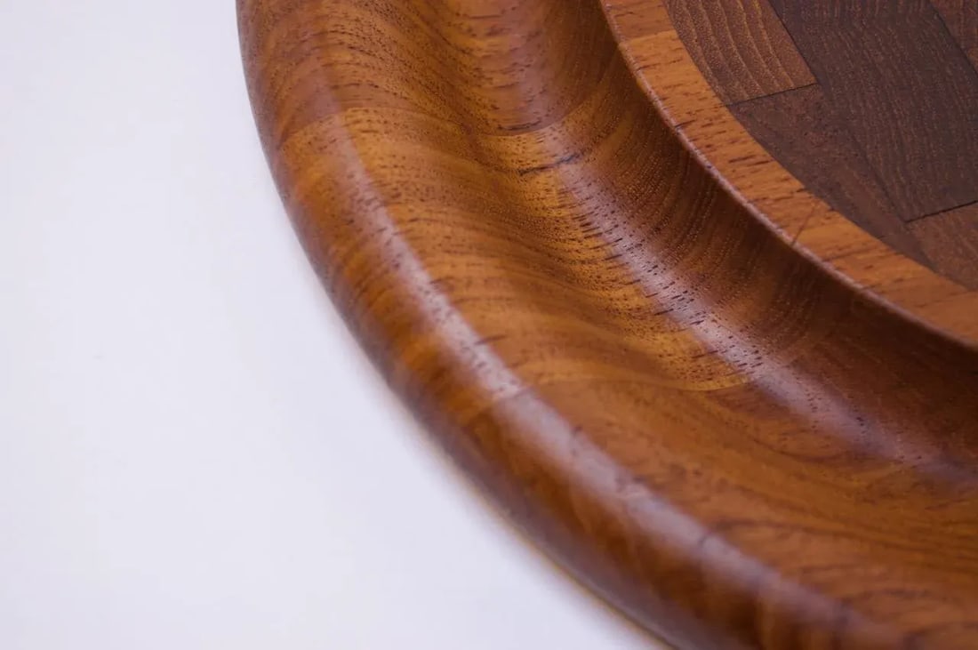 Set of Three Staved Teak Cutting Boards / Trays by Jens Quistgaard for Dansk - 11