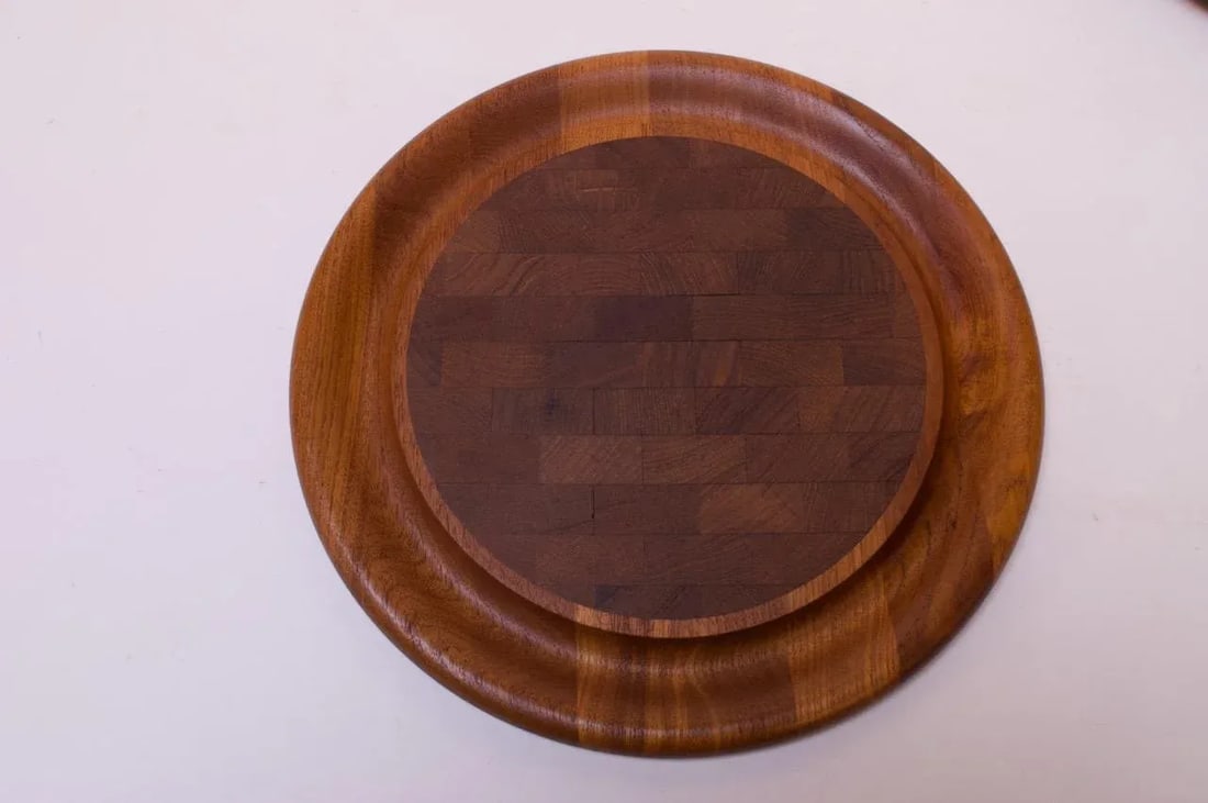 Set of Three Staved Teak Cutting Boards / Trays by Jens Quistgaard for Dansk - 6