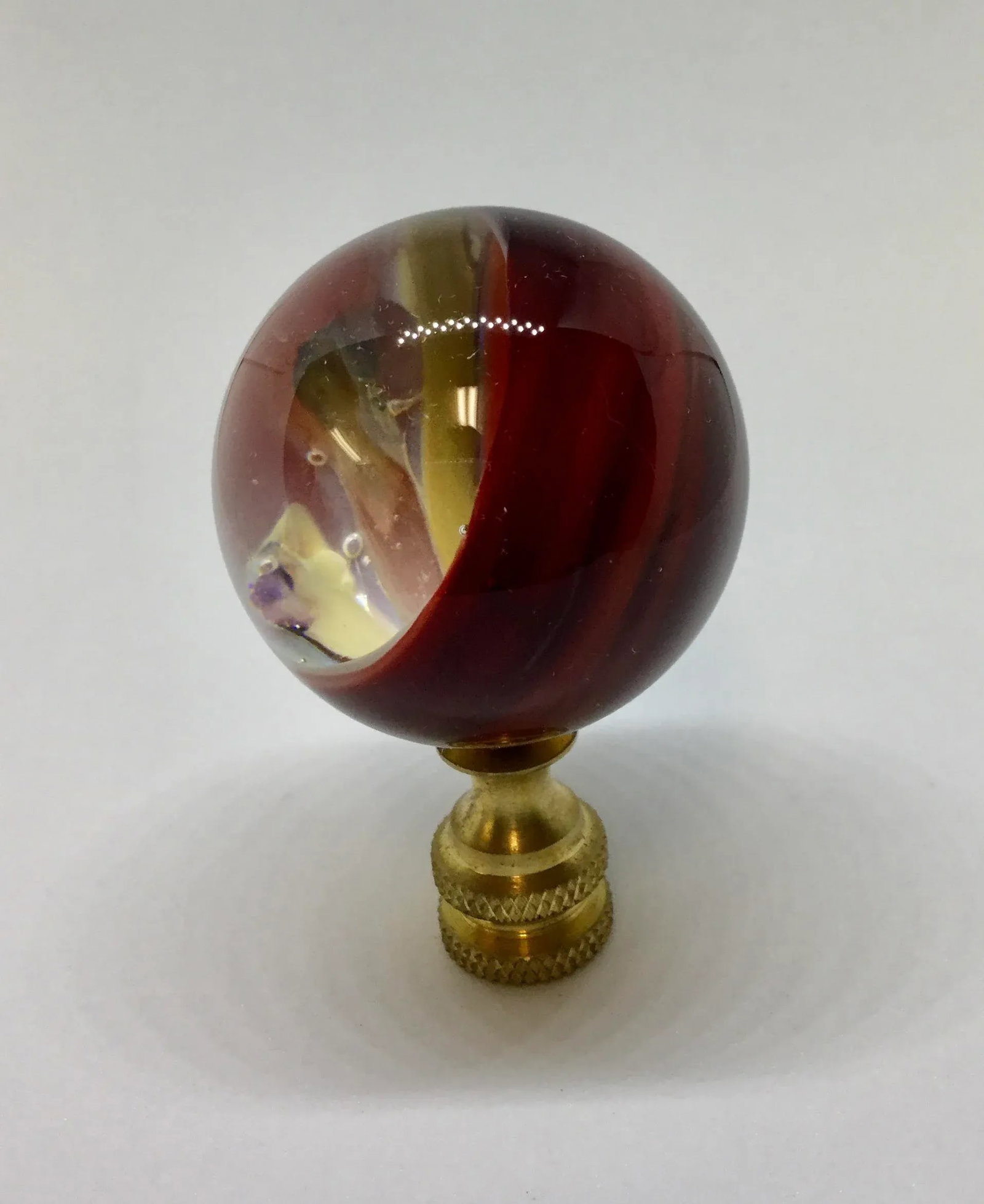 Artisan Hand Created Glass Finial - 7