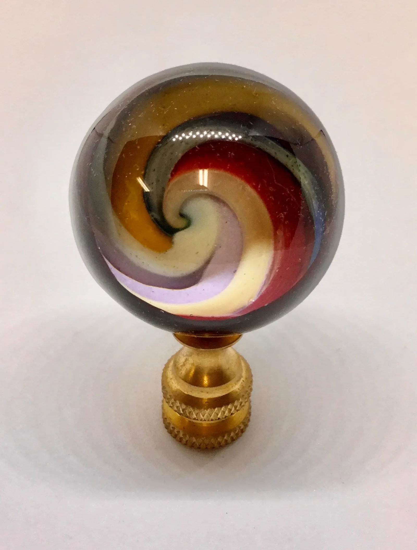 Artisan Hand Created Glass Finial - 4