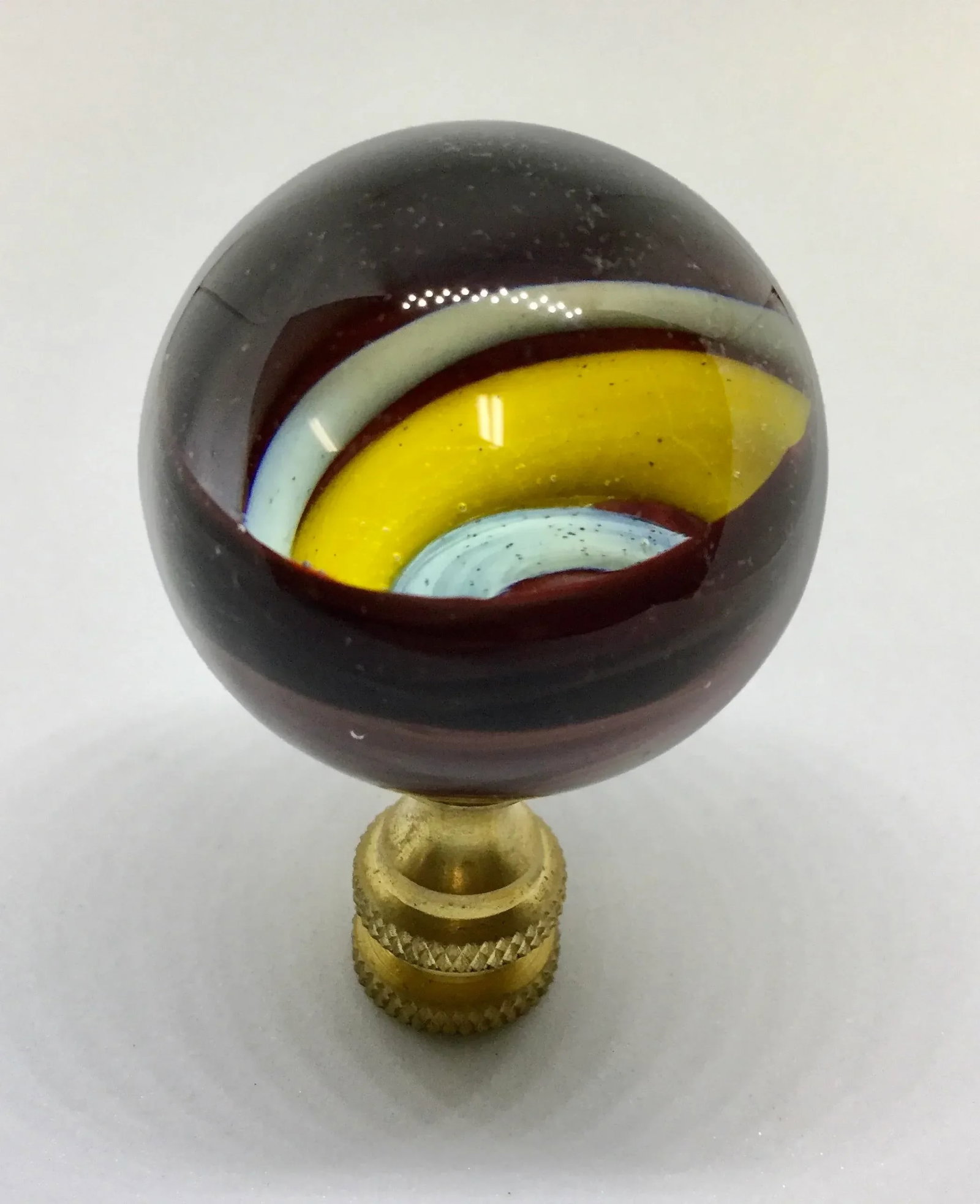 Artisan Hand Created Glass Finial - 9