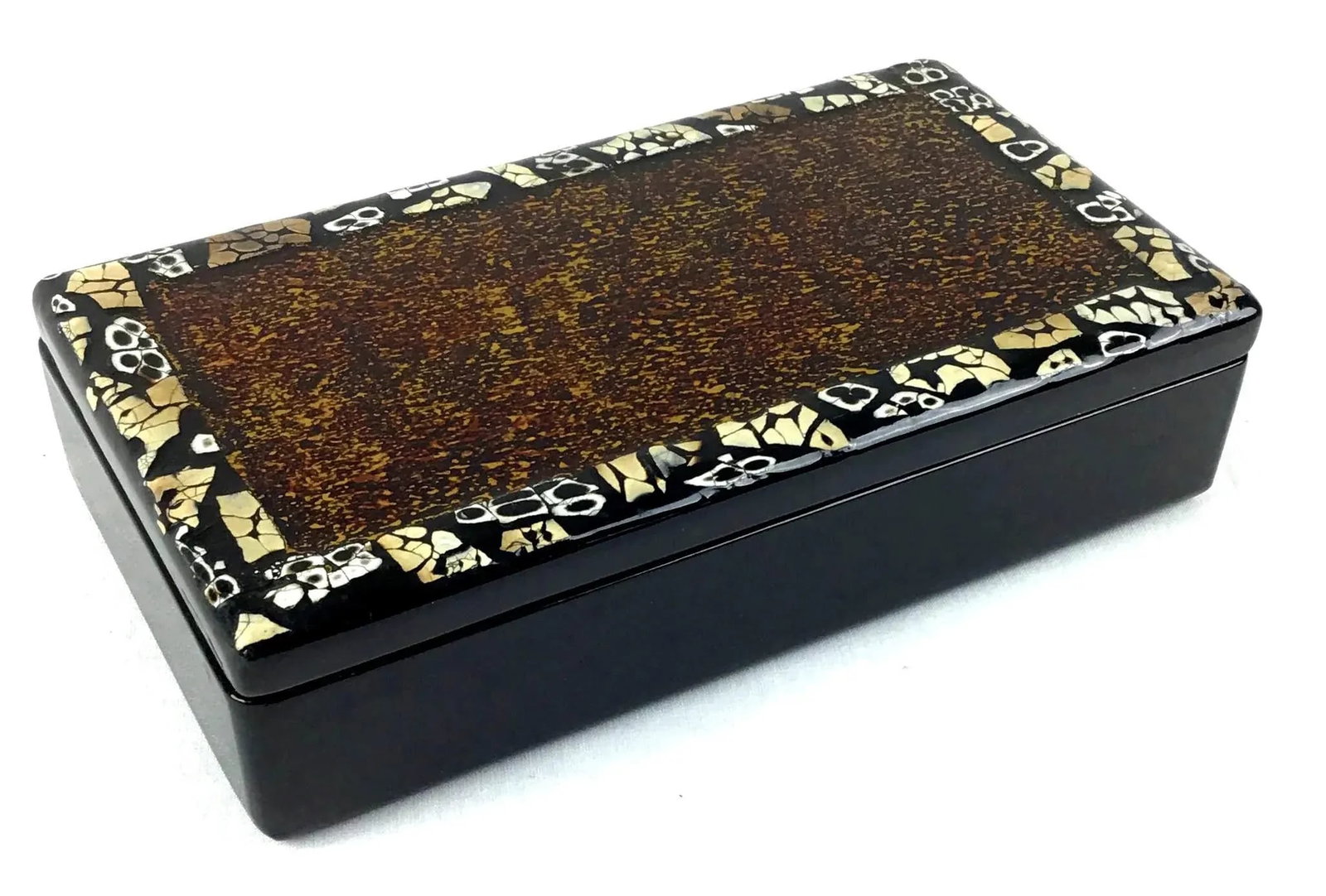 Vintage Artisan Lacquered Covered Box by Artex Saigon - 13