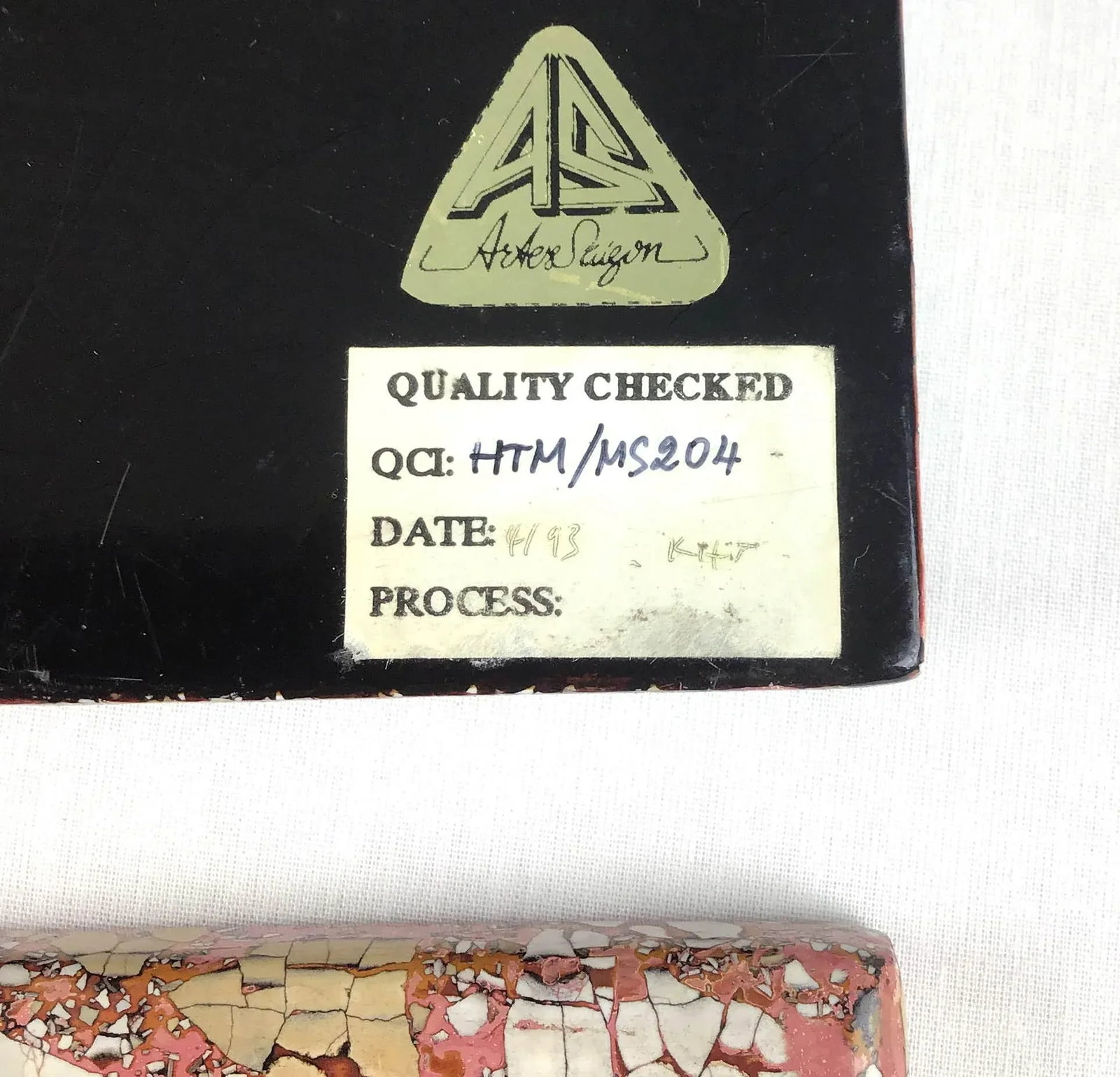 Vintage Artisan Lacquered Covered Box by Artex Saigon - 10