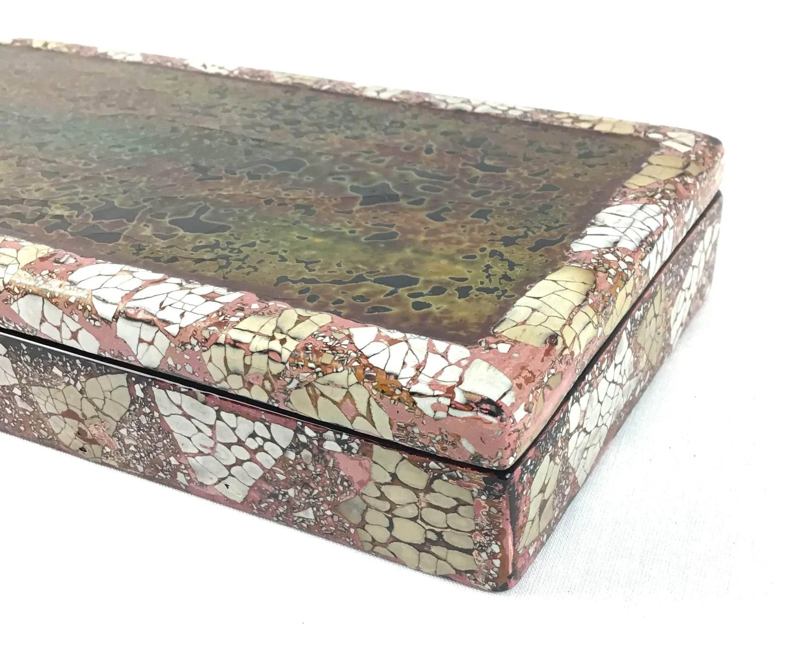 Vintage Artisan Lacquered Covered Box by Artex Saigon - 12