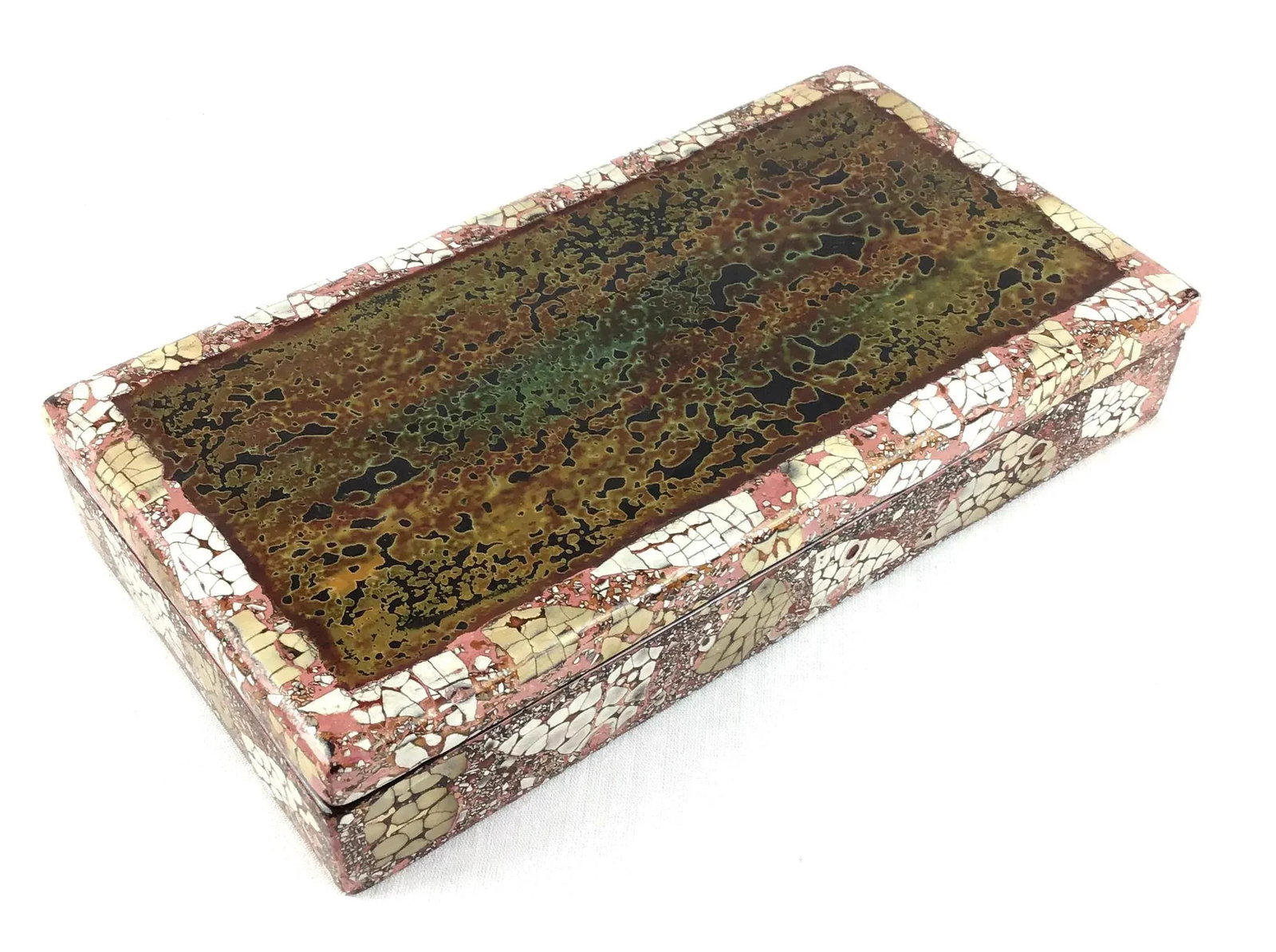 Vintage Artisan Lacquered Covered Box by Artex Saigon - 2