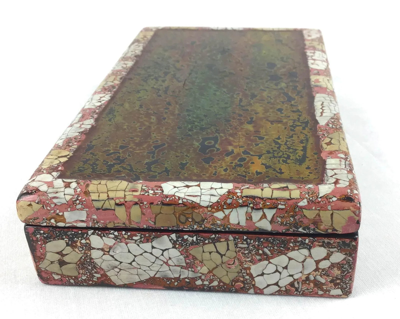 Vintage Artisan Lacquered Covered Box by Artex Saigon - 4