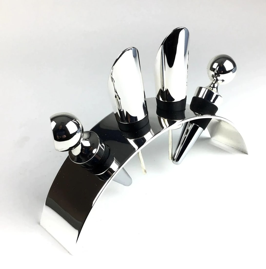 Wedgwood Silver Plate Bar Set in Box - 5 Piece Set - 5