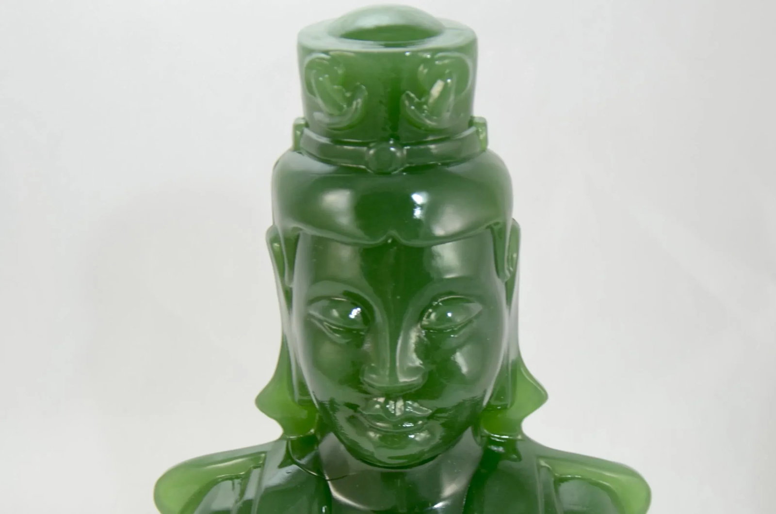 Mid 20th Century Jade Glass Imperial Bookends-a Pair - 4