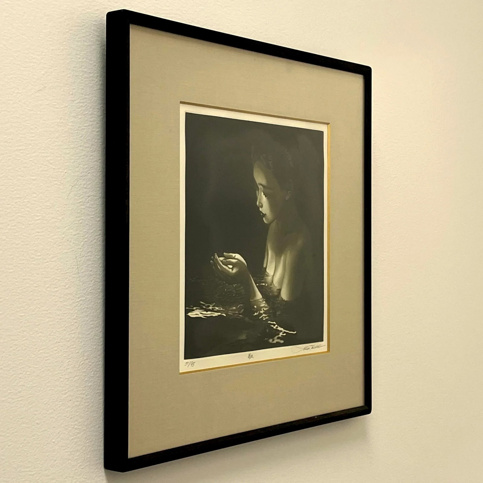 Takahashi Ushio "Sound of Water" 1997 Japanese Mezzotint - 9