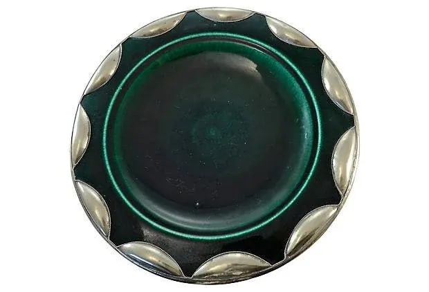 Silver & Emerald Moroccan Bowl - 5