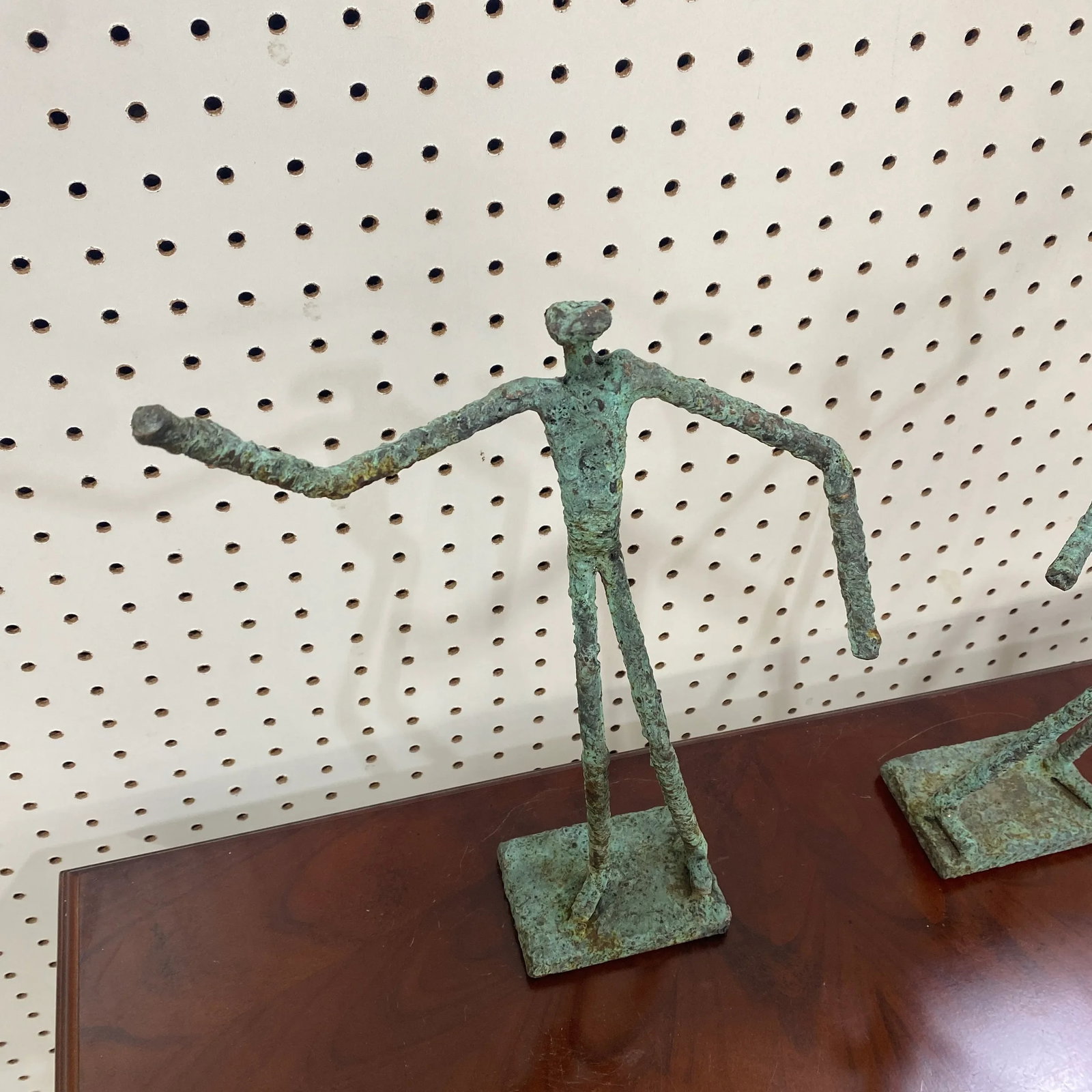 Late 20th Century Bronze Artist Made Brutalist Style Sculptures- a Pair - 4
