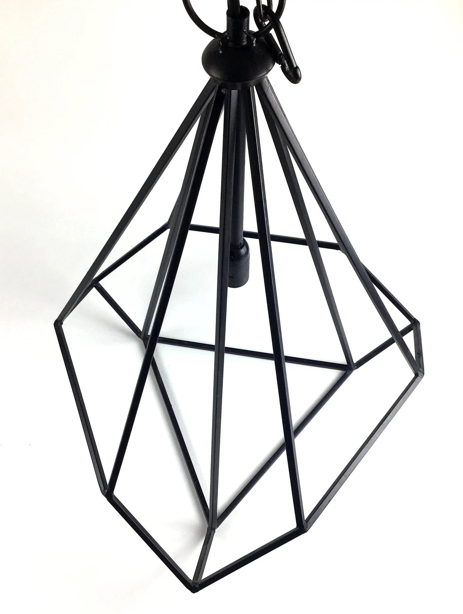 Black Modern Hanging Ceiling Chandeliers - a Pair - 4