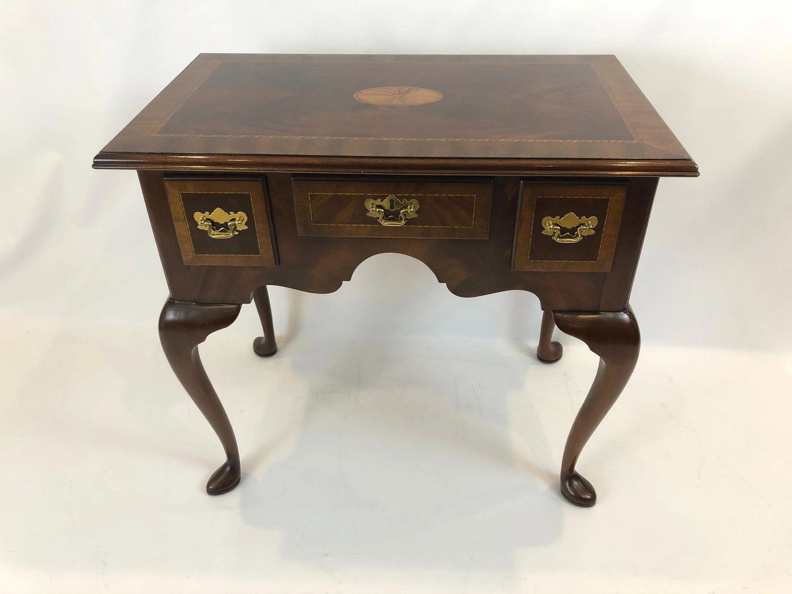 1990s Councill Furniture Flame Mahogany Lowboy - 11