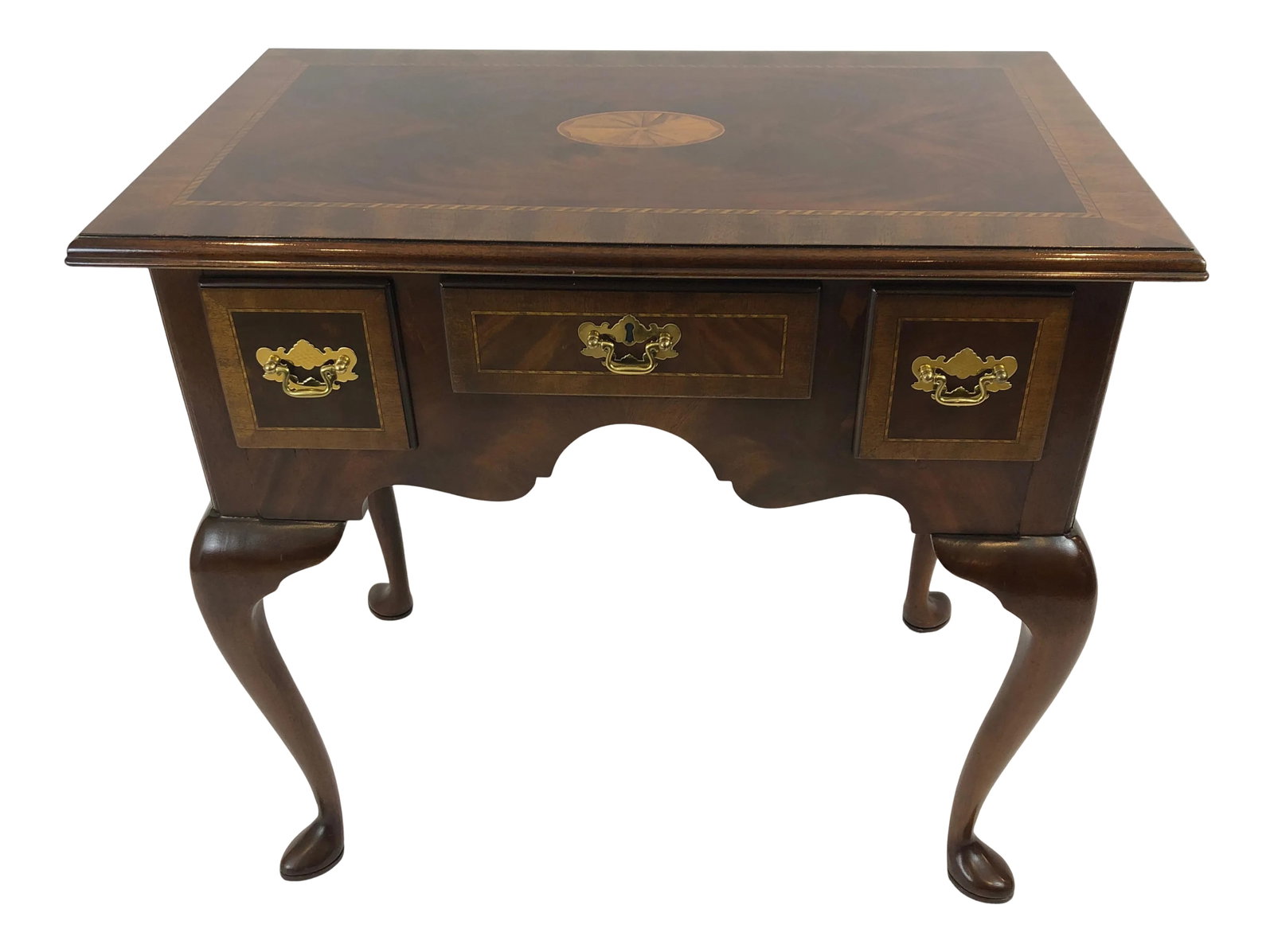 1990s Councill Furniture Flame Mahogany Lowboy (1 of 11)