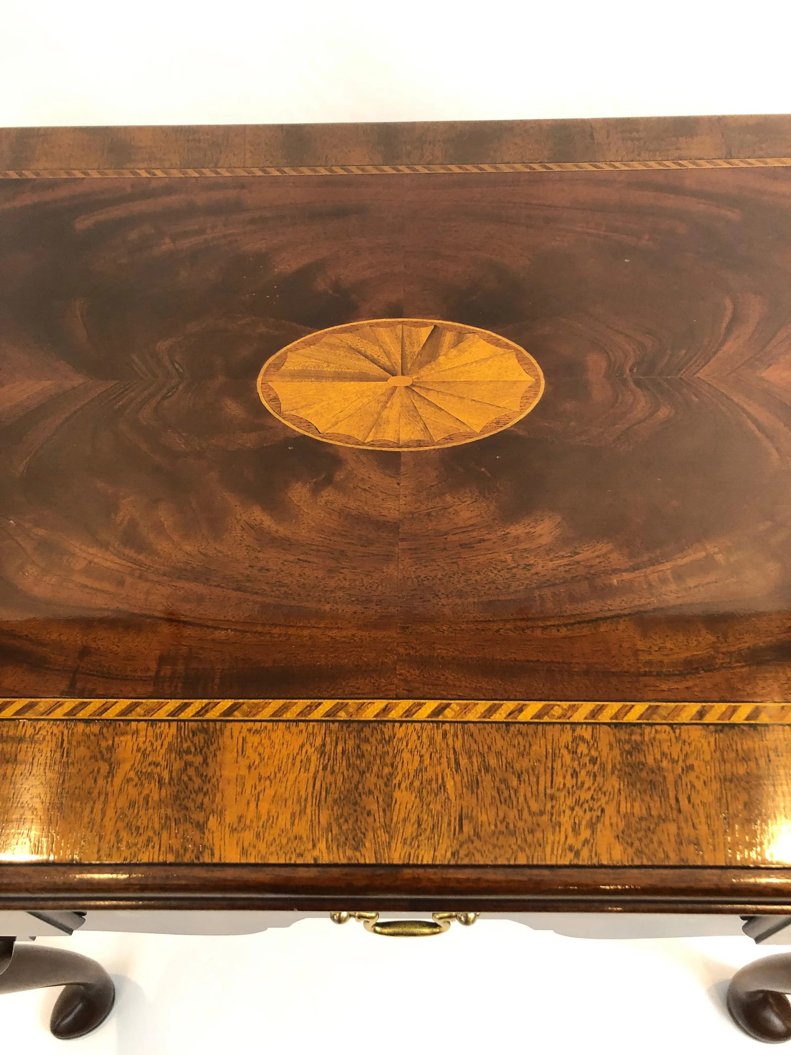 1990s Councill Furniture Flame Mahogany Lowboy - 3