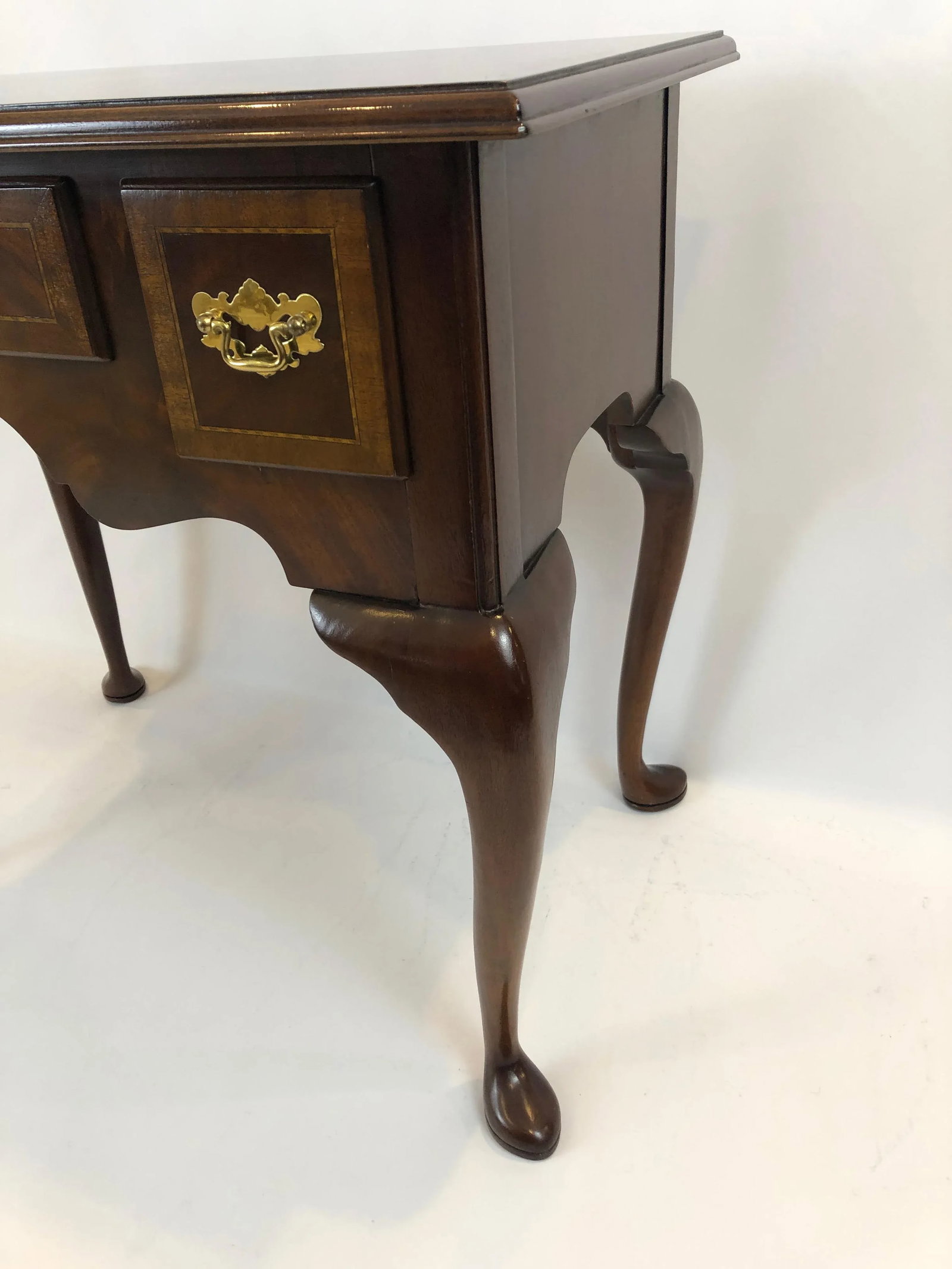 1990s Councill Furniture Flame Mahogany Lowboy - 5