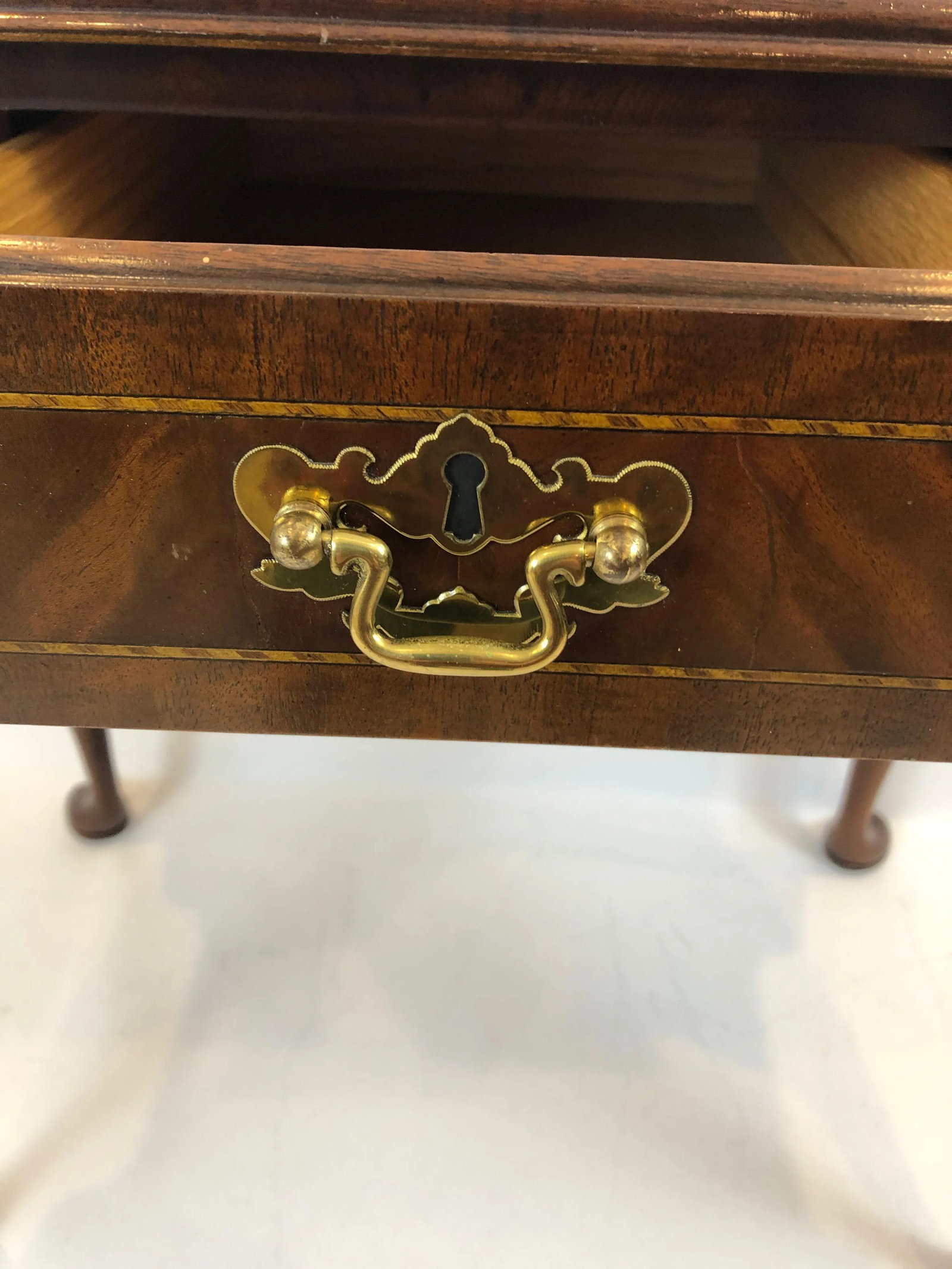 1990s Councill Furniture Flame Mahogany Lowboy - 6
