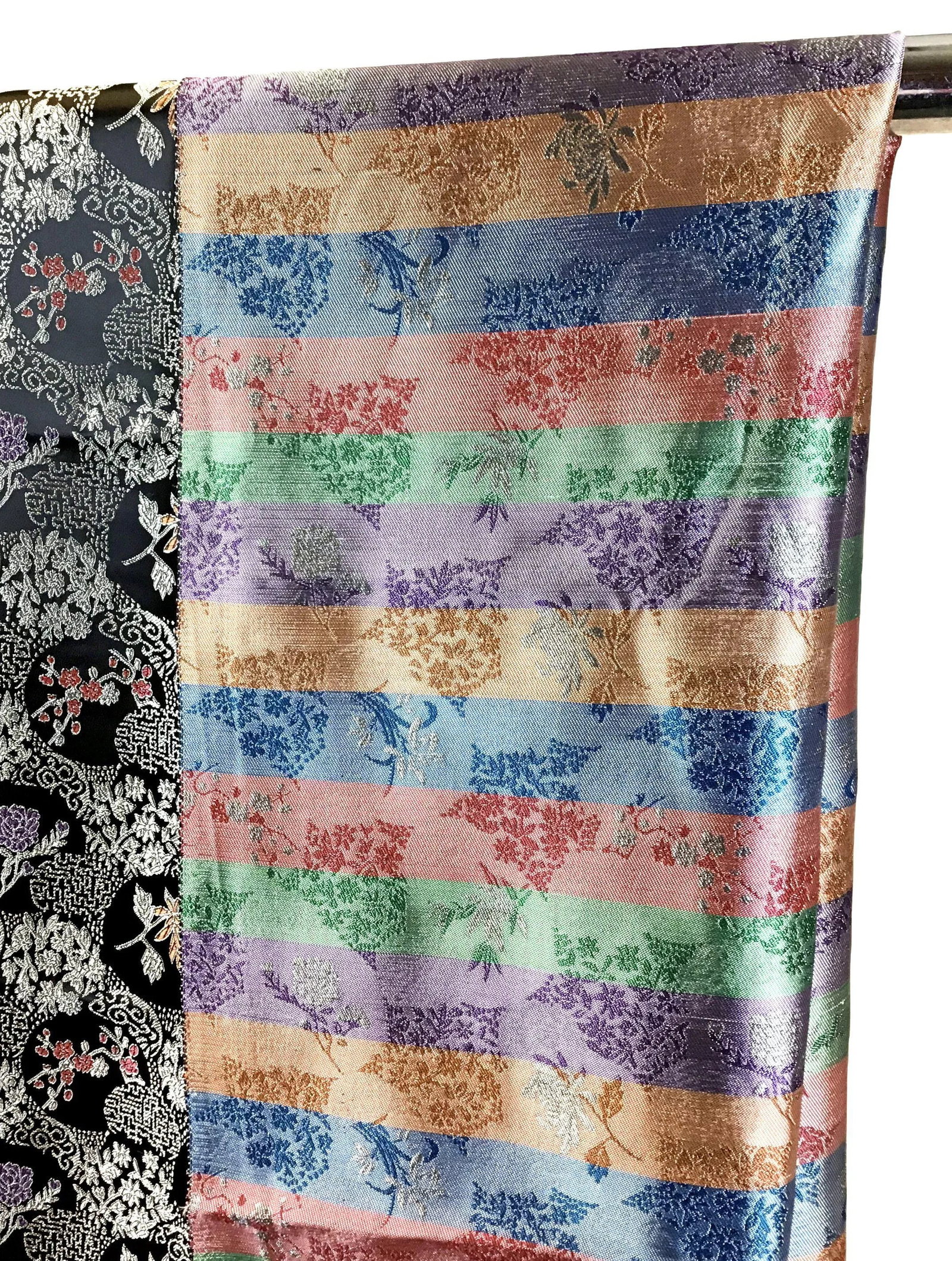 Silk Rayon Double Jacquard Upholstery Fabric - 10
