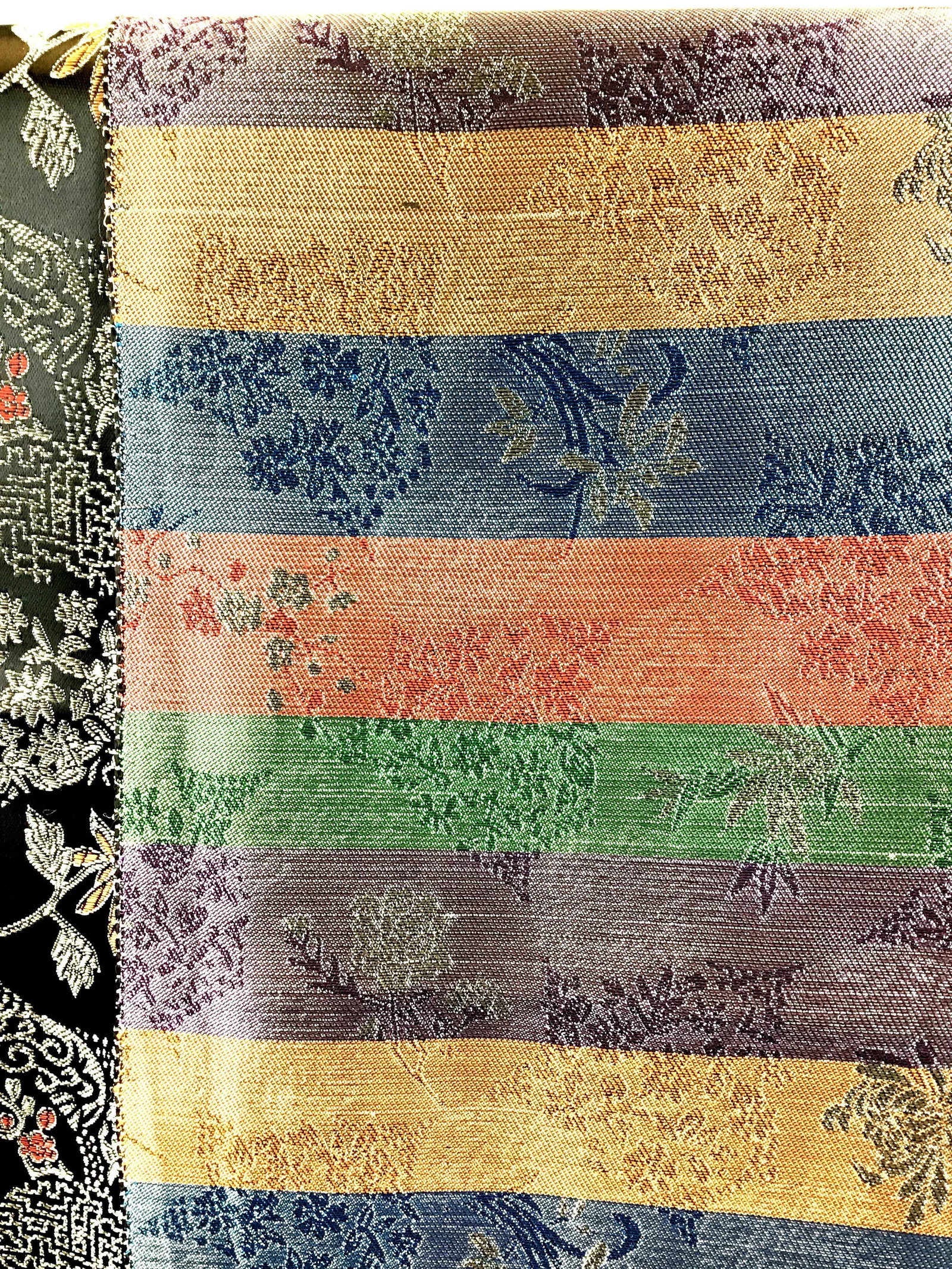 Silk Rayon Double Jacquard Upholstery Fabric - 11