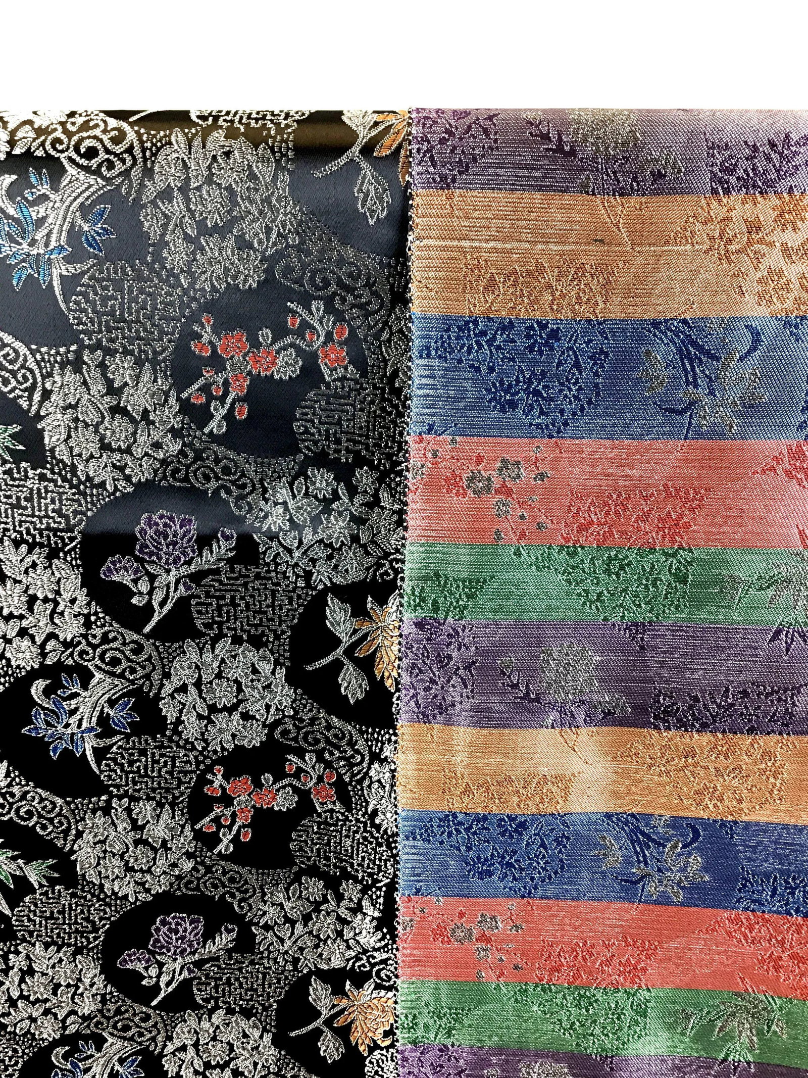 Silk Rayon Double Jacquard Upholstery Fabric - 9