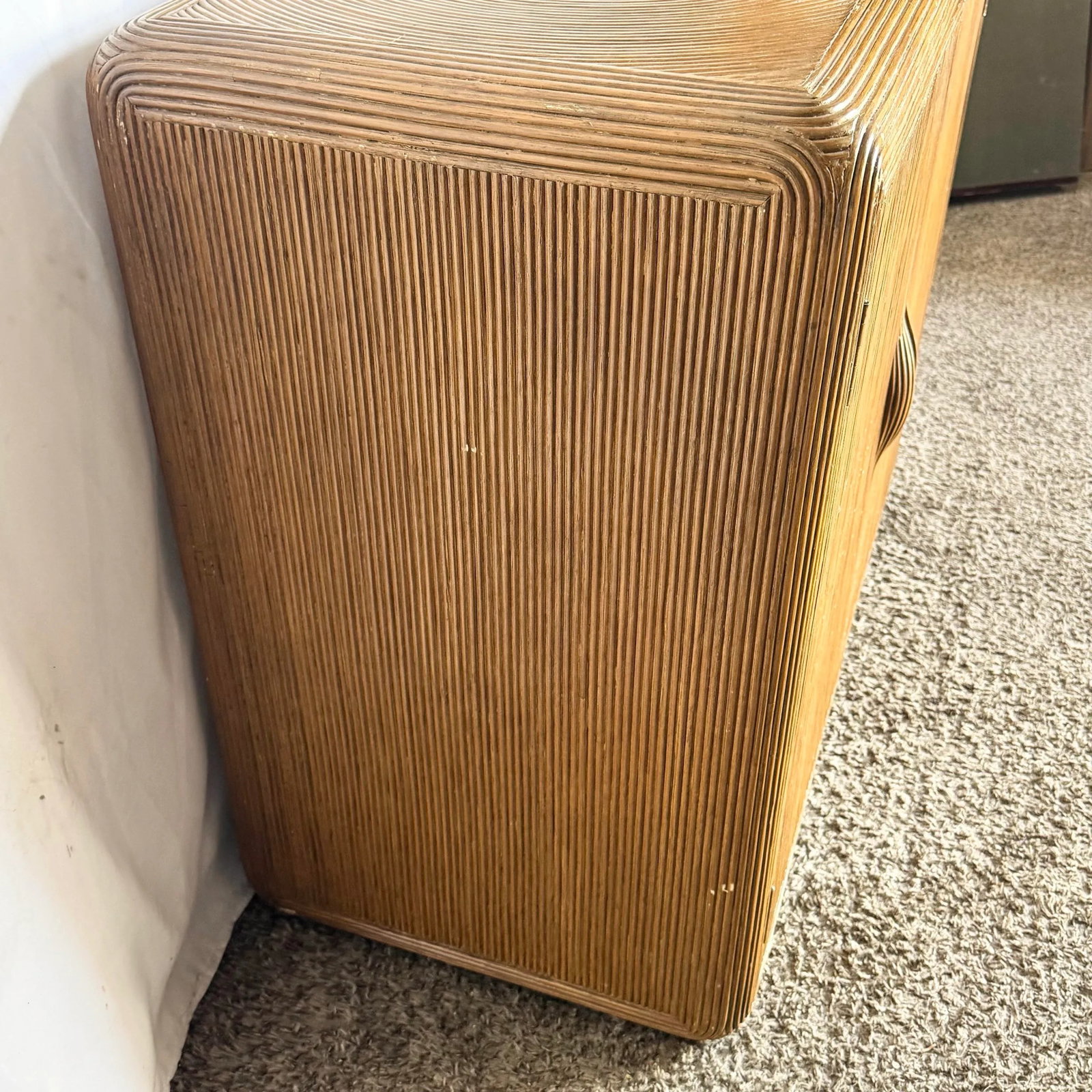 Boho Chic Swirl Pencil Reed Sideboard/Cabinet - 4