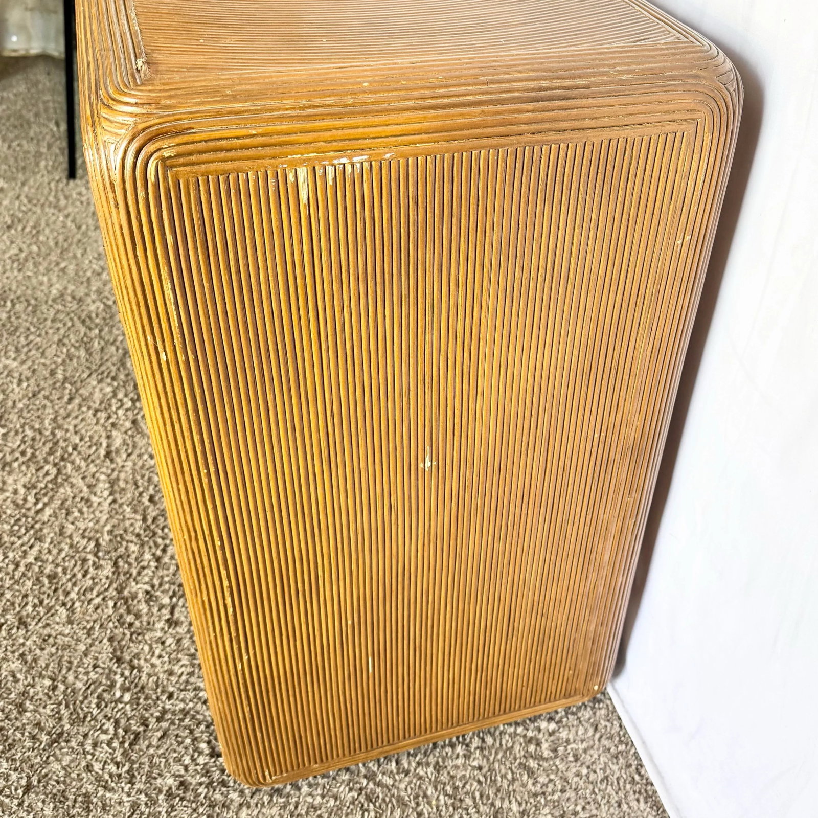 Boho Chic Swirl Pencil Reed Sideboard/Cabinet - 5