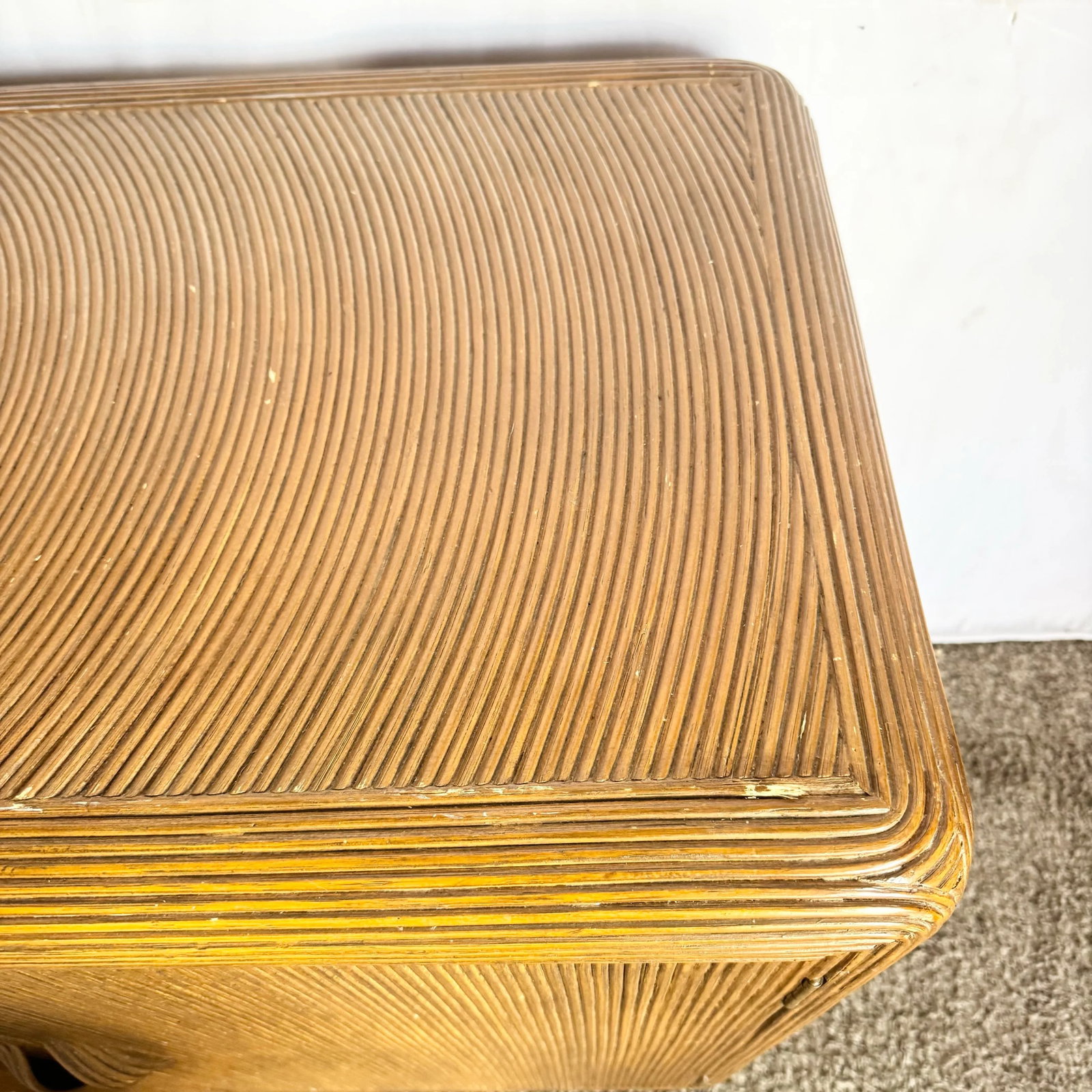 Boho Chic Swirl Pencil Reed Sideboard/Cabinet - 7