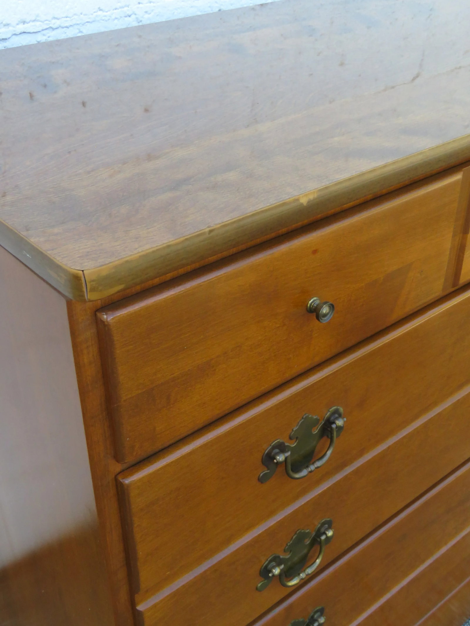 Ethan Allen Maple Low Dresser Bathroom Vanity 6108 - 14