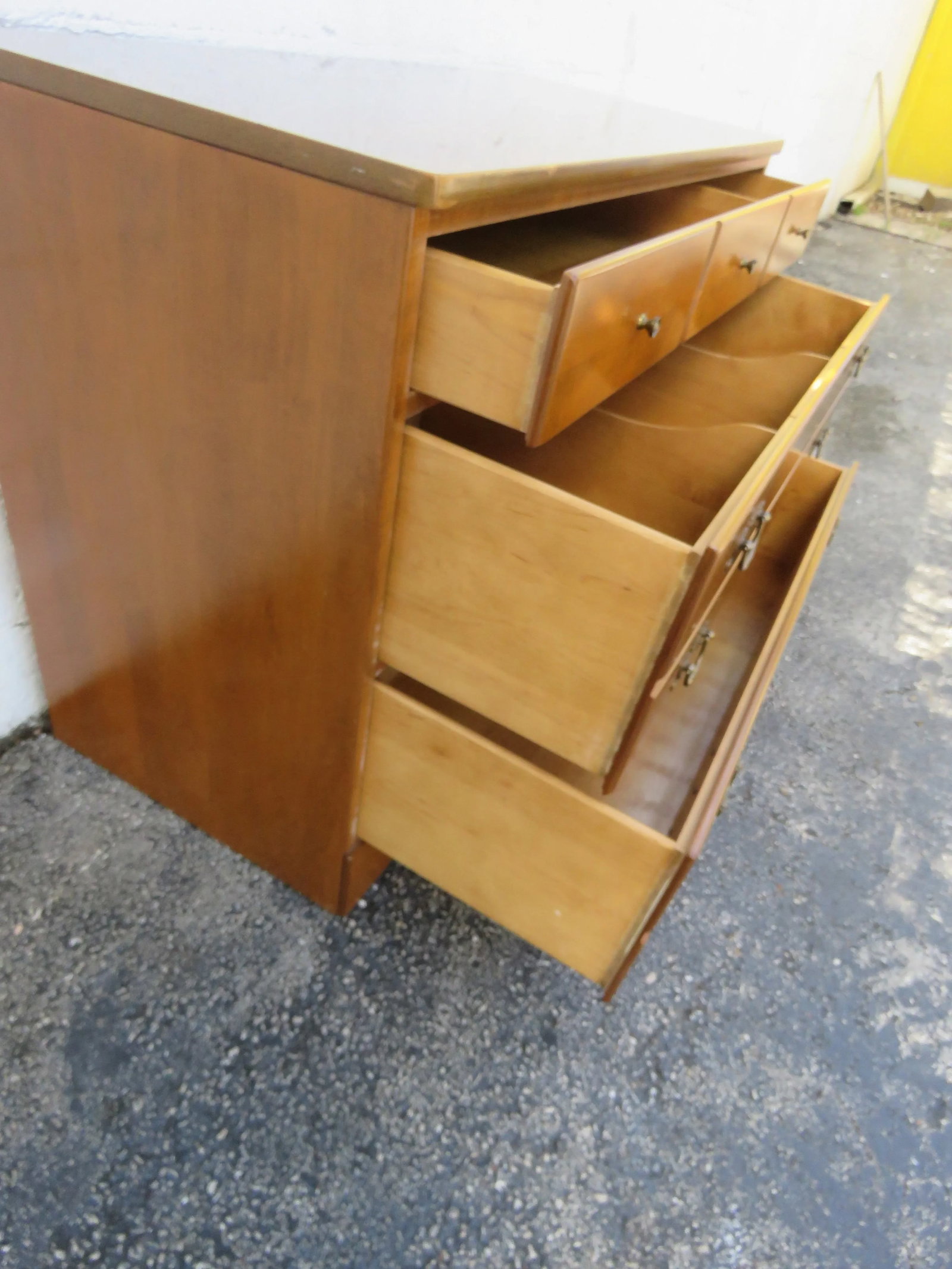 Ethan Allen Maple Low Dresser Bathroom Vanity 6108 - 17