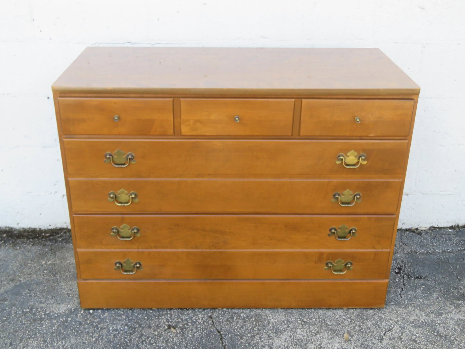 Ethan Allen Maple Low Dresser Bathroom Vanity 6108 - 2
