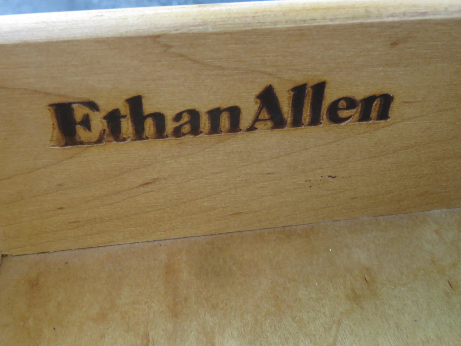 Ethan Allen Maple Low Dresser Bathroom Vanity 6108 - 5