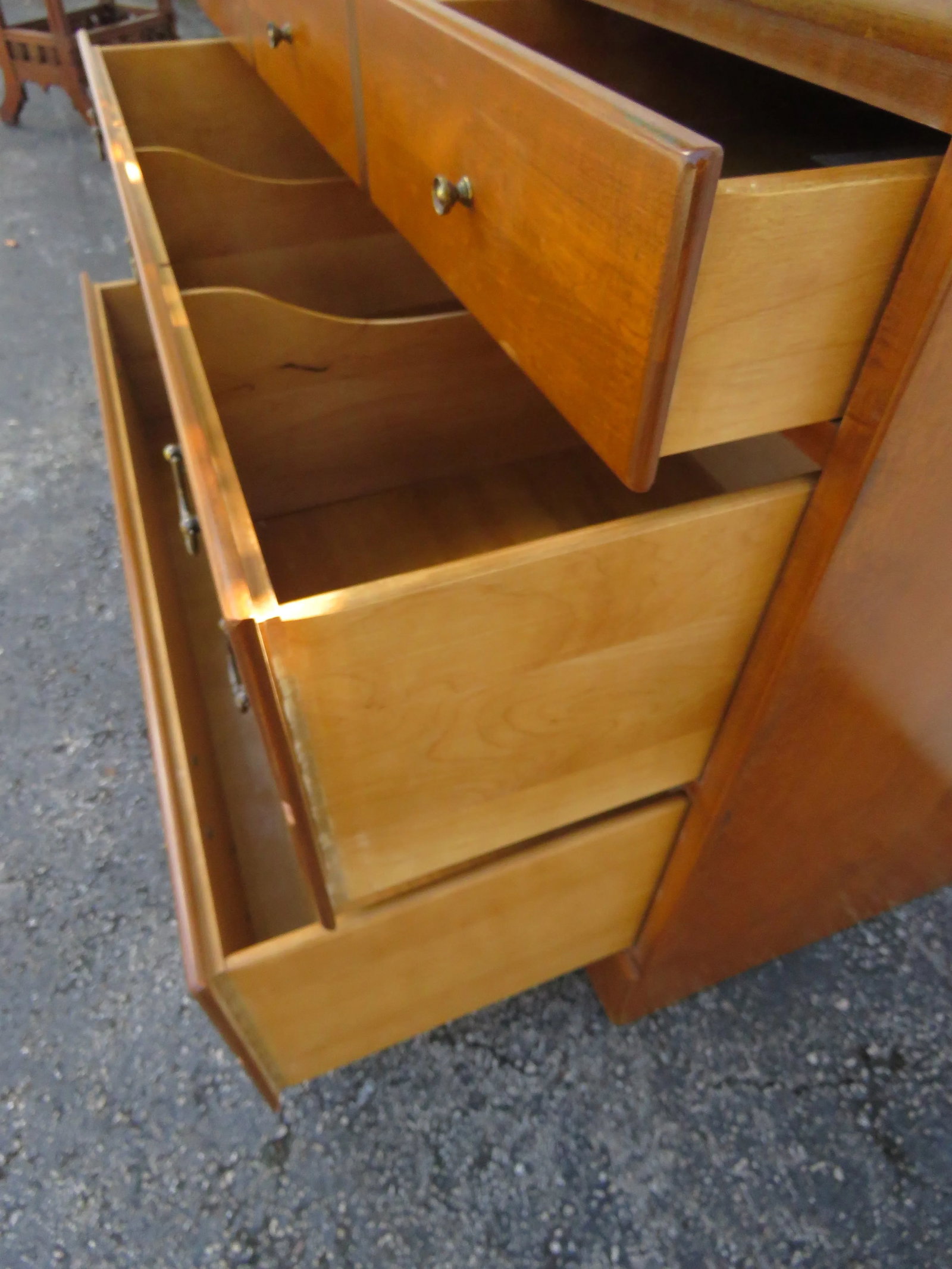 Ethan Allen Maple Low Dresser Bathroom Vanity 6108 - 6