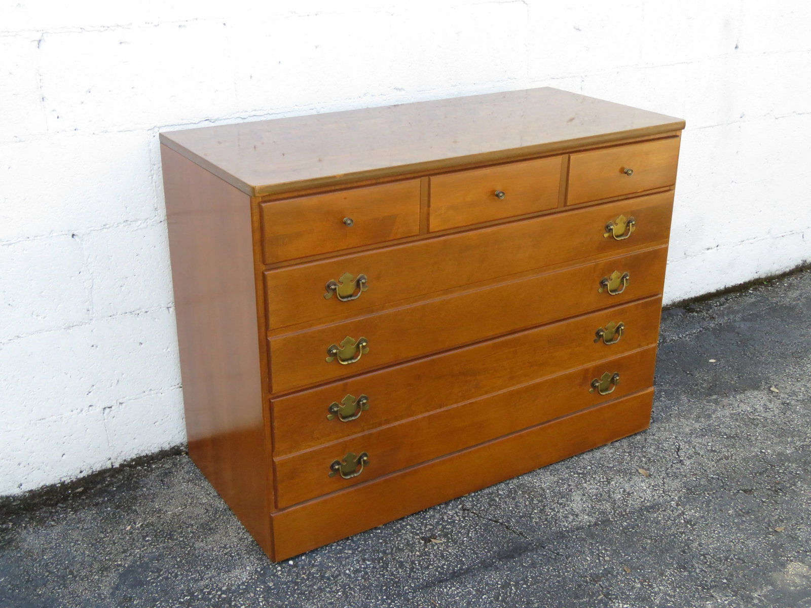 Ethan Allen Maple Low Dresser Bathroom Vanity 6108 - 7