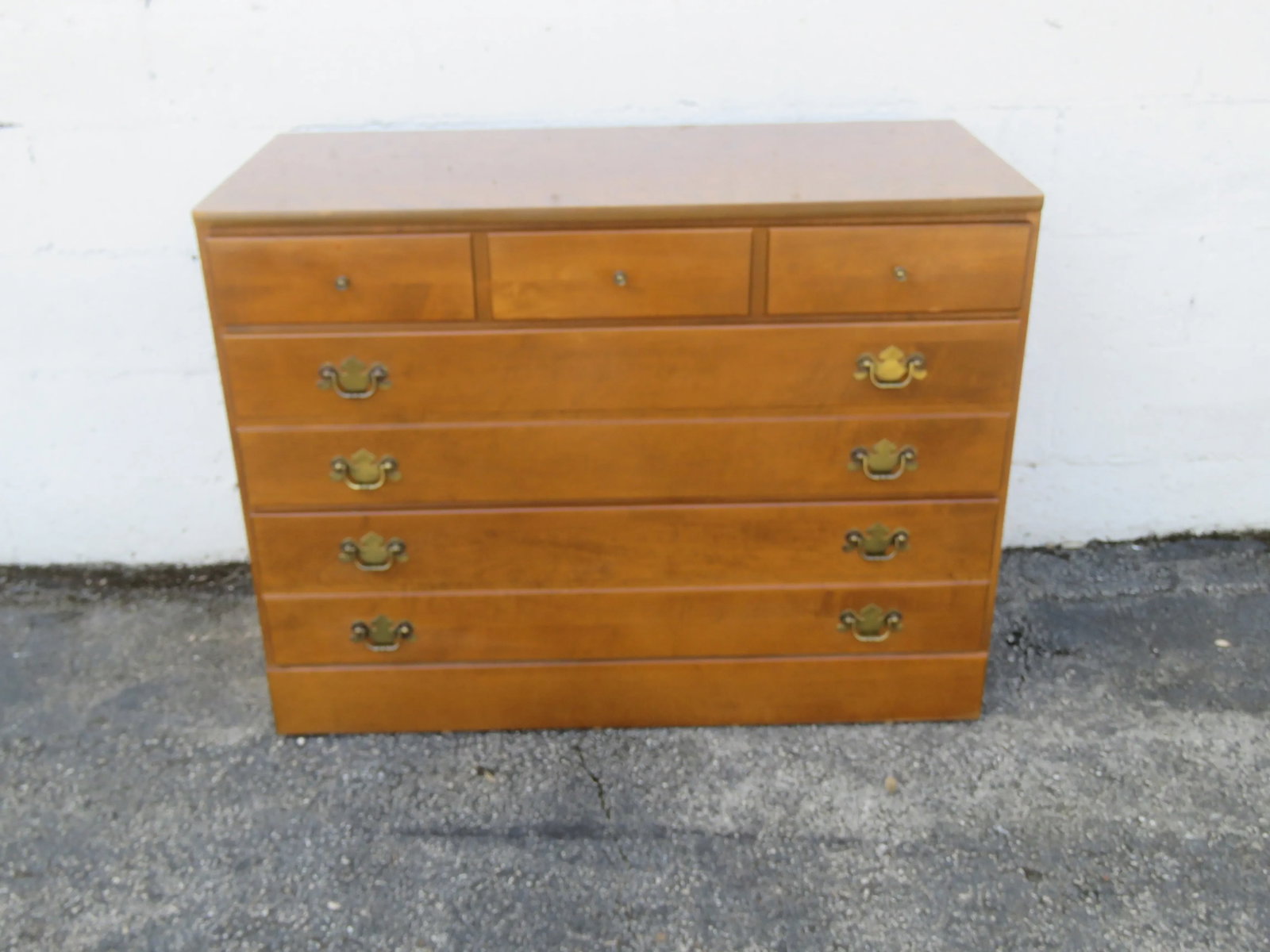 Ethan Allen Maple Low Dresser Bathroom Vanity 6108 - 9