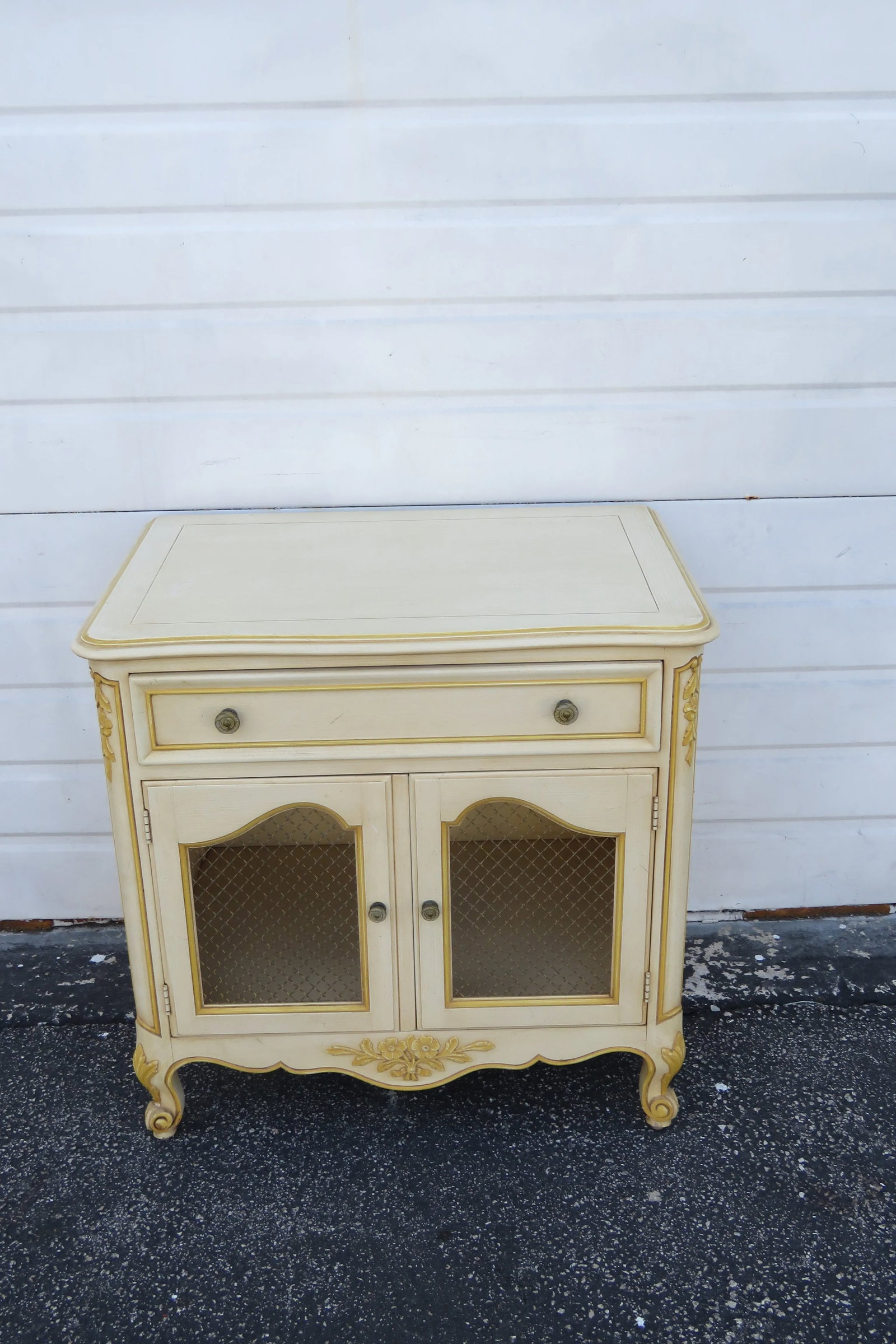 Kindel French Shabby Chic Painted Large Nightstand Side End Table - 10