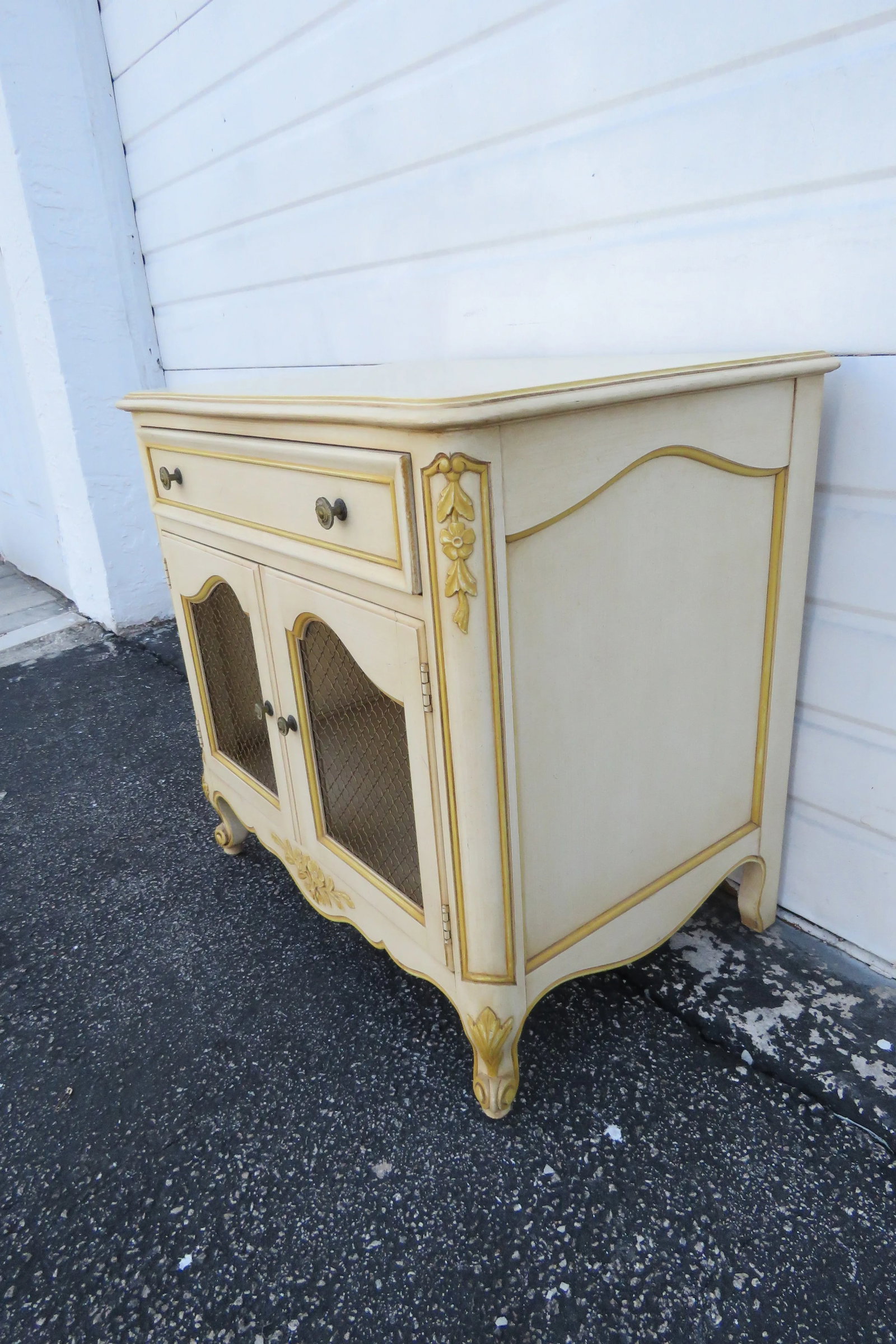 Kindel French Shabby Chic Painted Large Nightstand Side End Table - 11