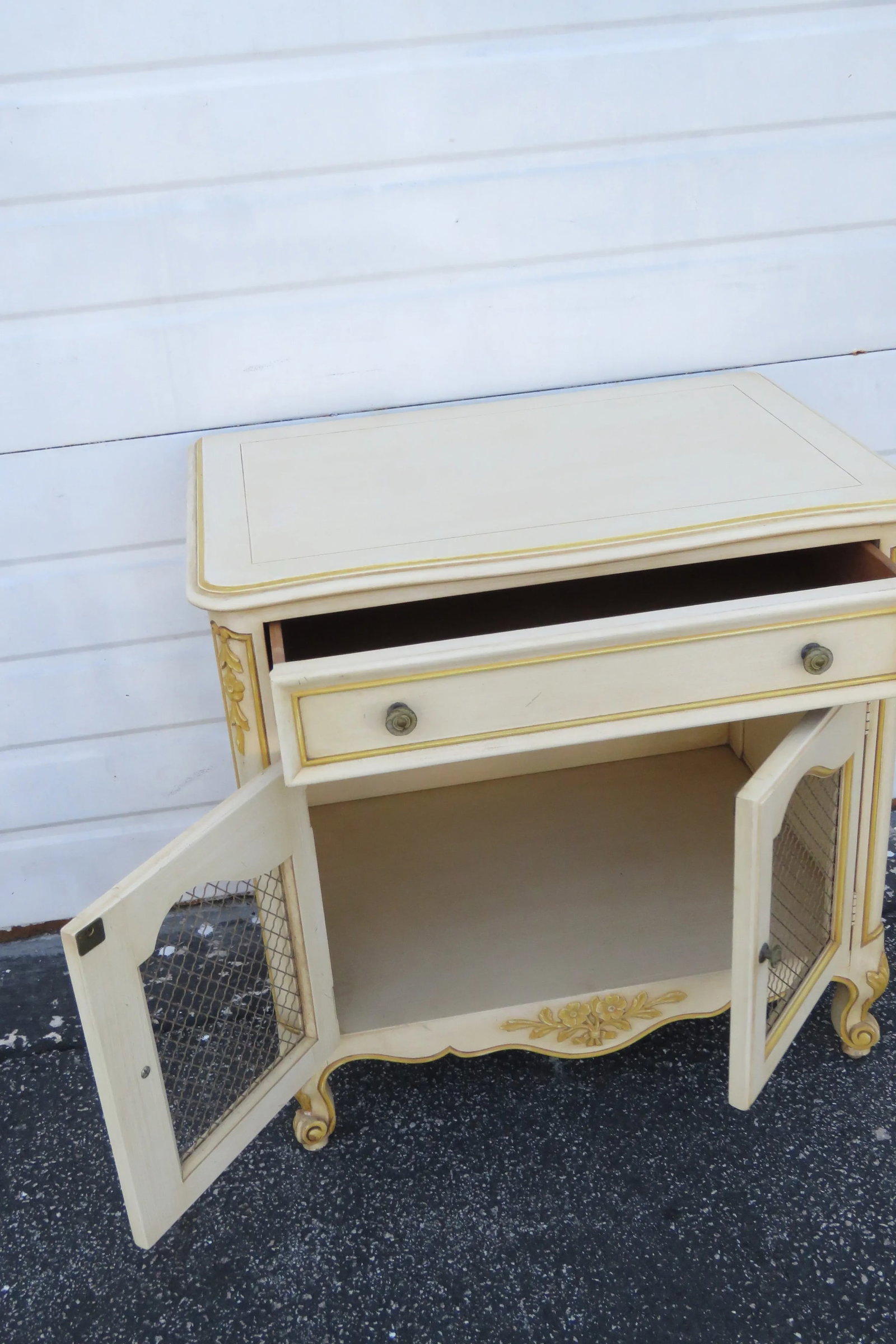Kindel French Shabby Chic Painted Large Nightstand Side End Table - 2
