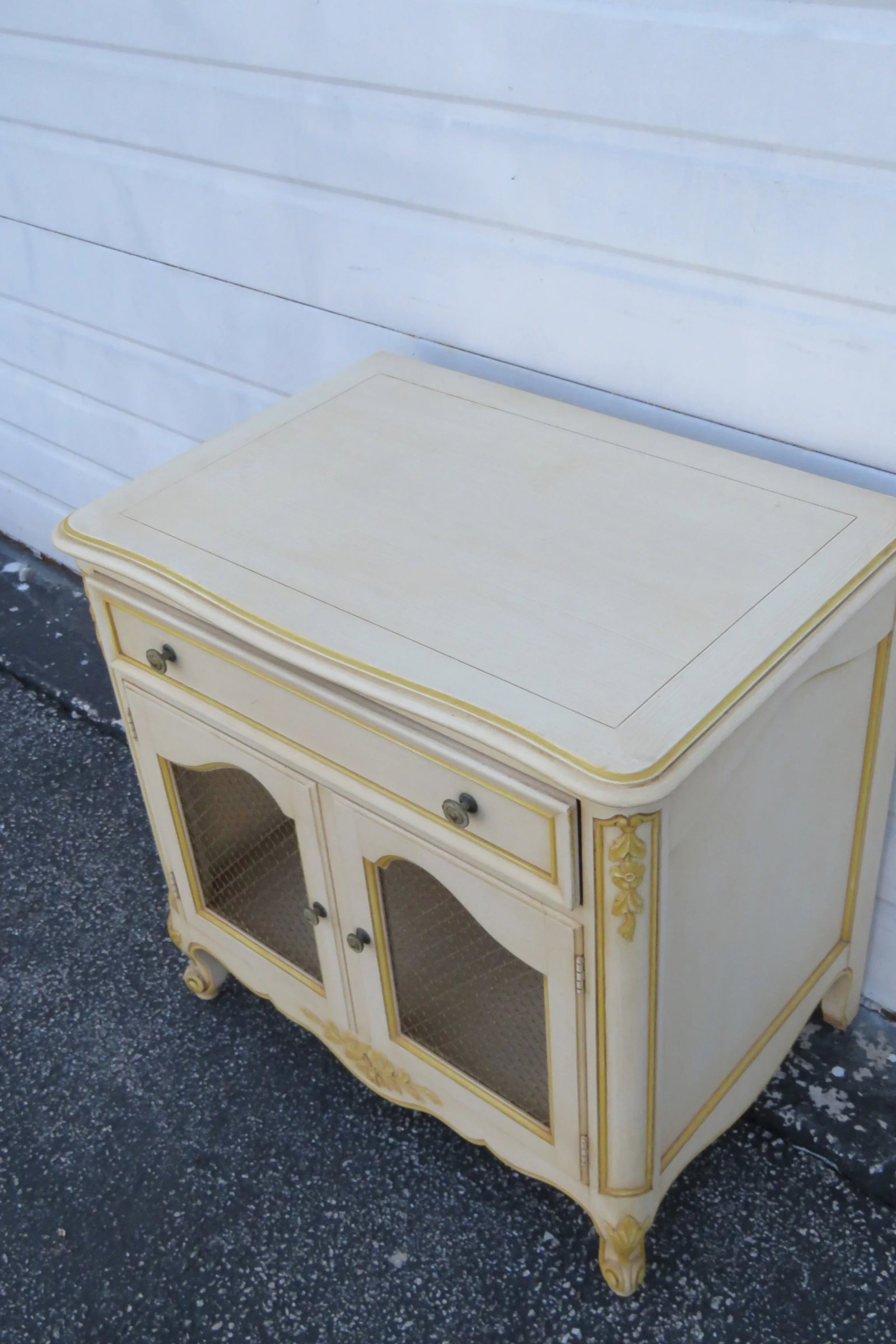 Kindel French Shabby Chic Painted Large Nightstand Side End Table - 7