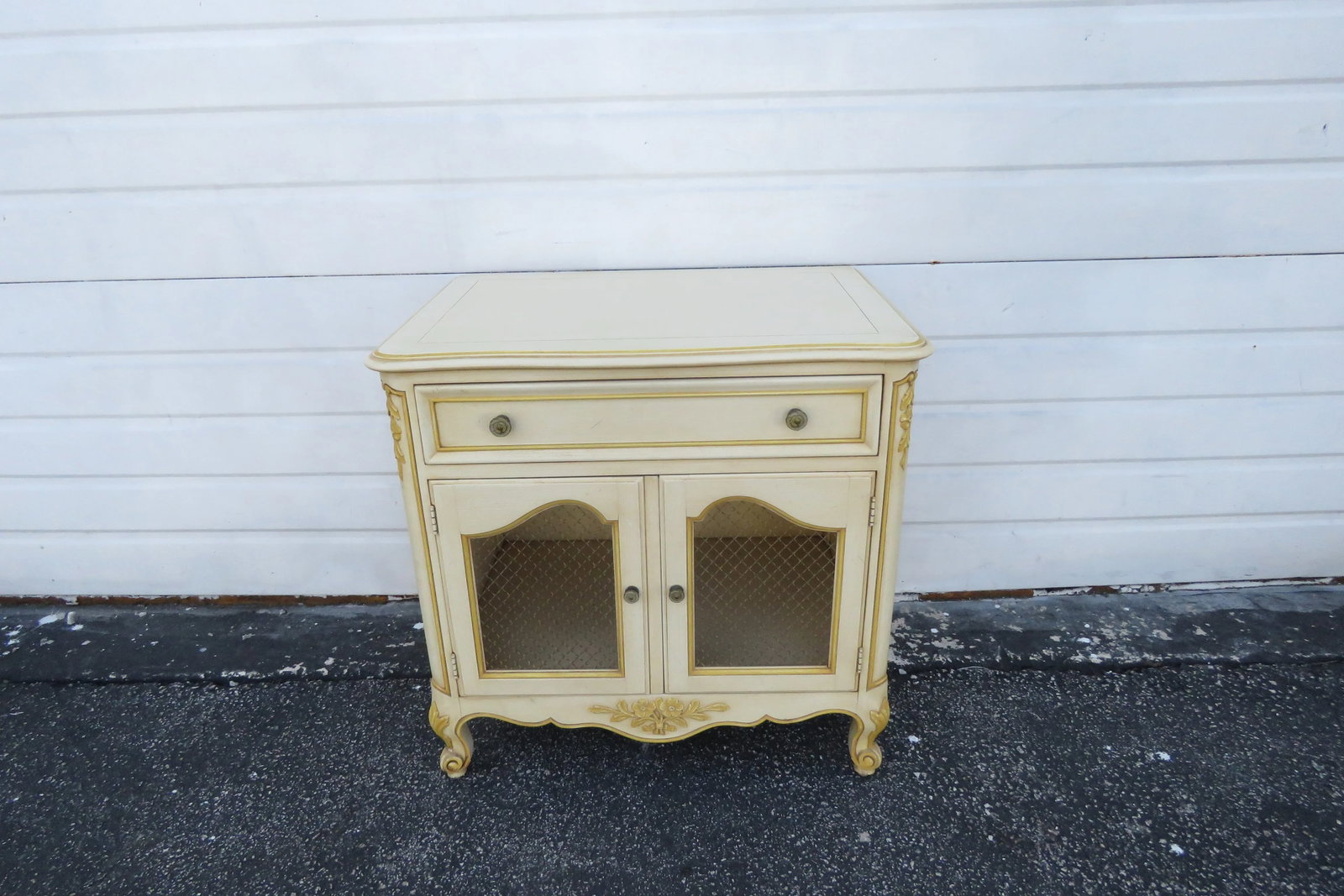 Kindel French Shabby Chic Painted Large Nightstand Side End Table - 8