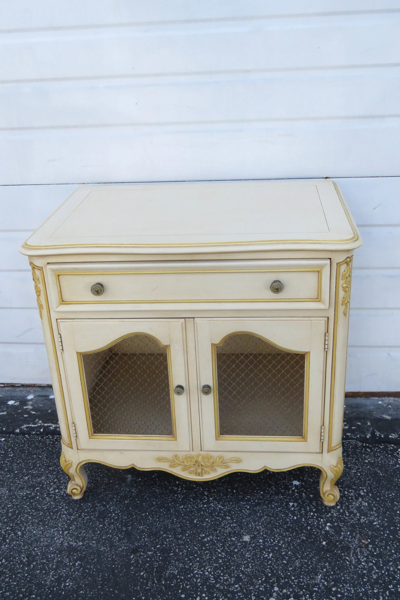 Kindel French Shabby Chic Painted Large Nightstand Side End Table - 9