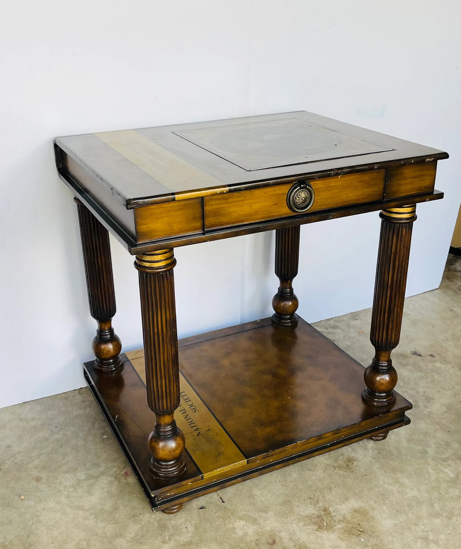 Gorgeous Maitland Smith National Geographic Library Table - 6