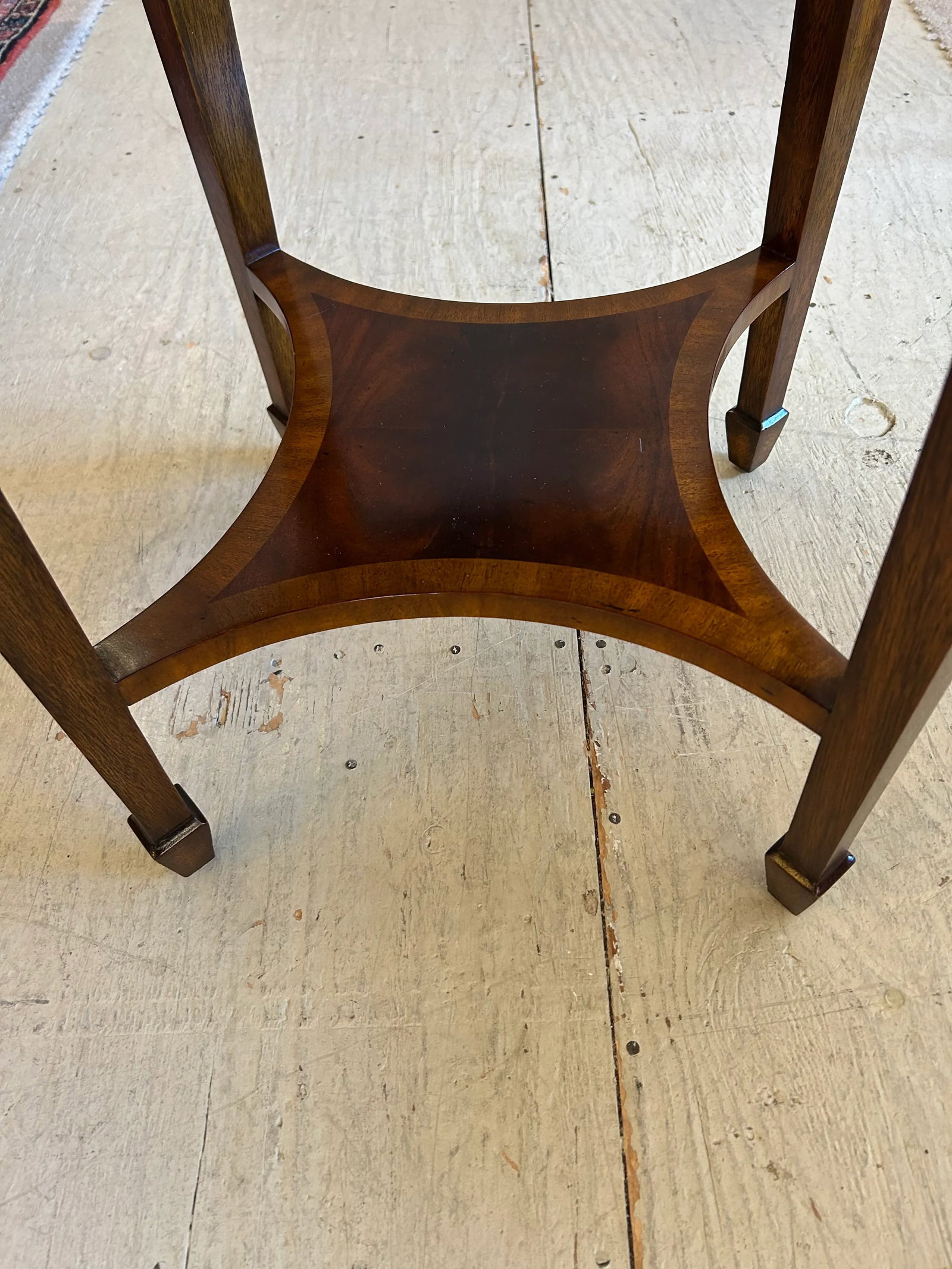 Maitland Smith Round End Table With Single Drawer - 10